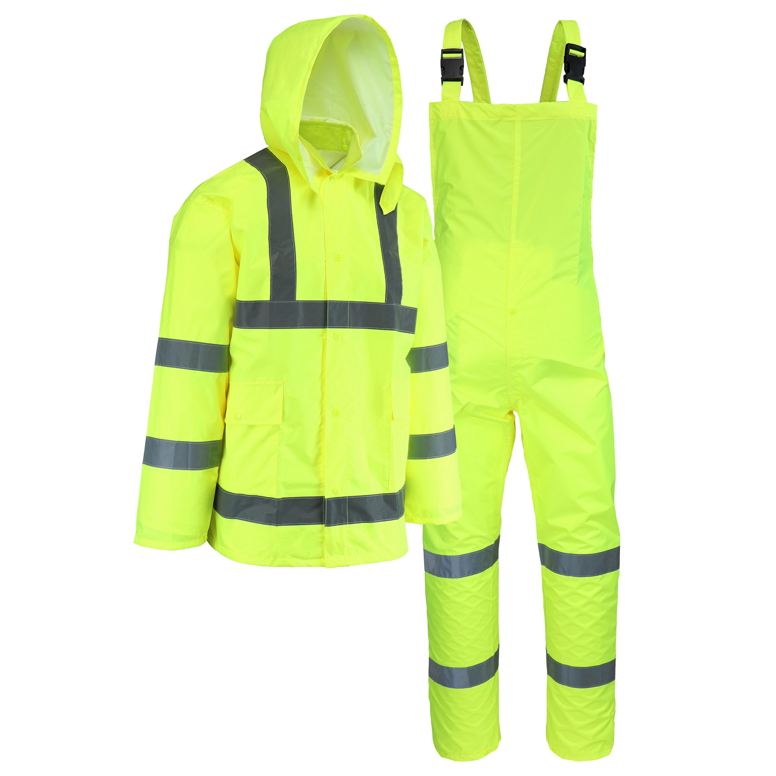 Safety Works 3-Piece Men's X-Large Yellow Rain Suit in the Clothing Sets  department at