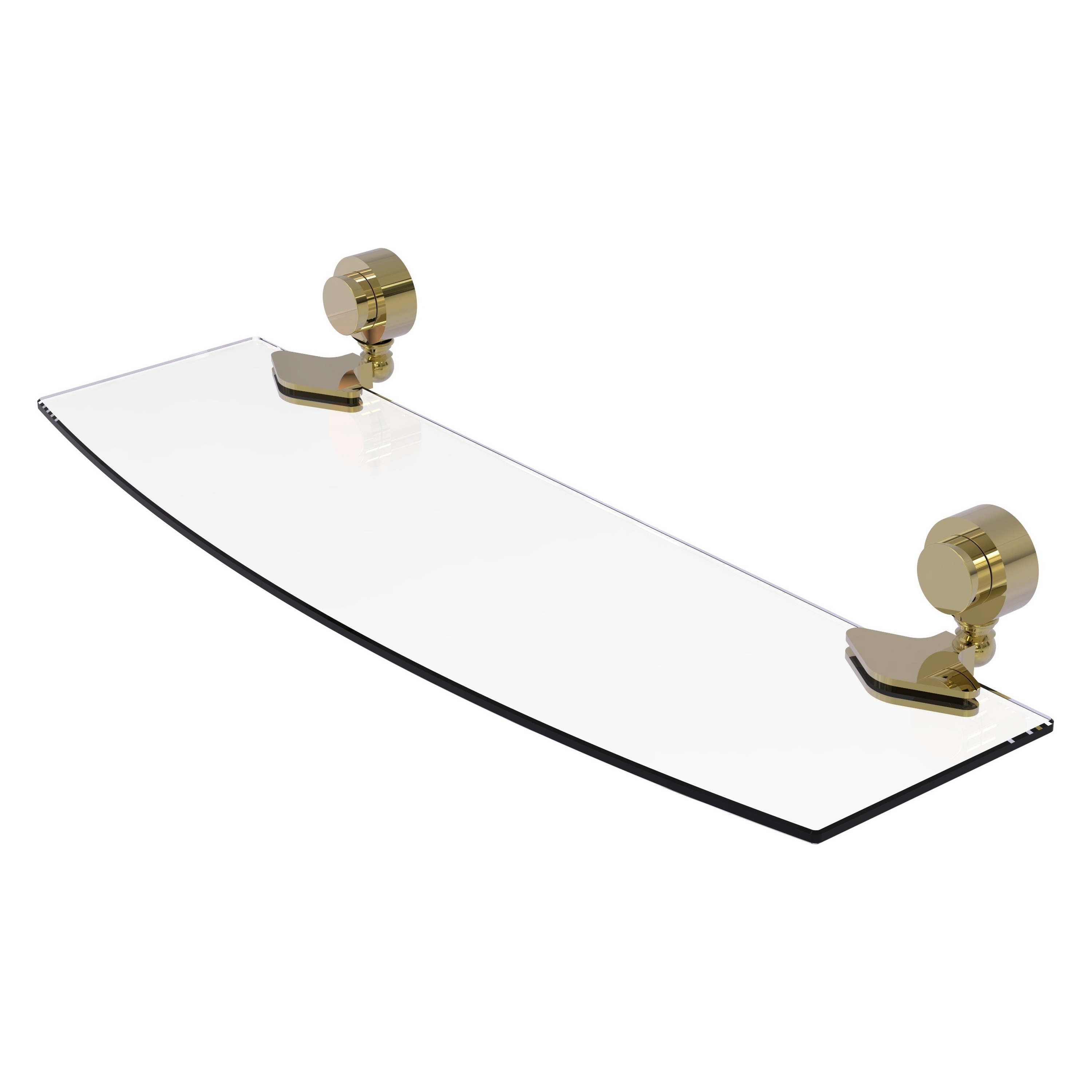 Allied Brass 433/18-UNL Venus Unlacquered Brass Wall mount Bathroom Shelf ( 18-in x 2-in x 5-in )