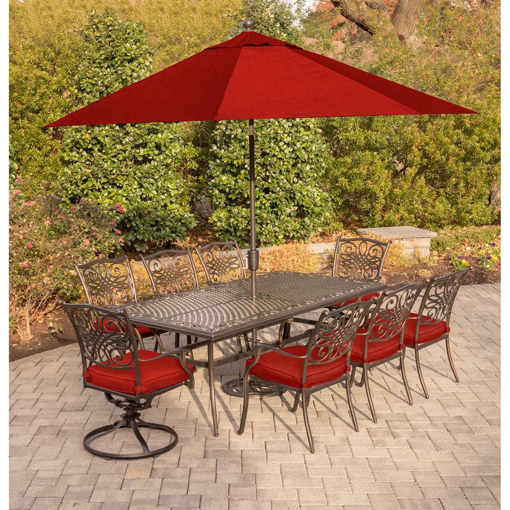 Hanover TRADDN9PCSW2-SU-R Patio-Dining-Sets - View #11