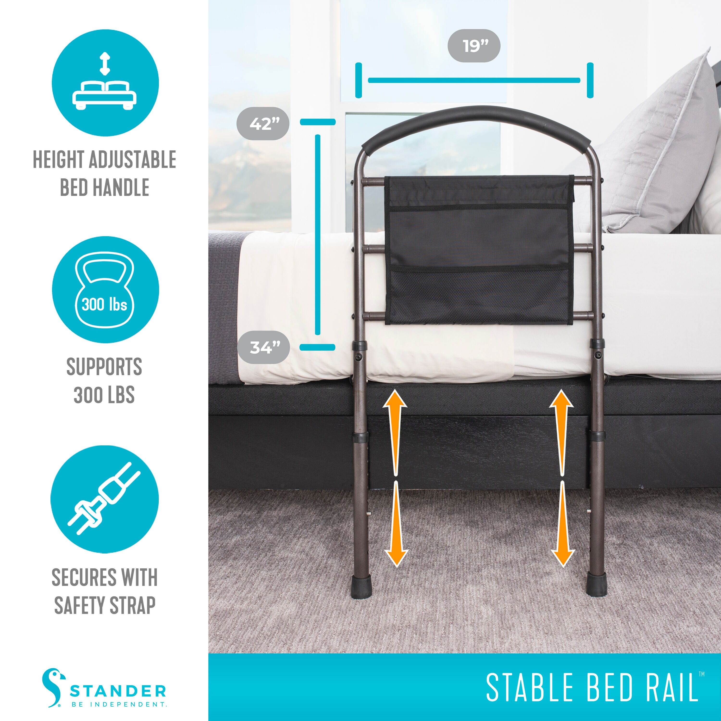 Stander 5800 Bed-Rails - View #5