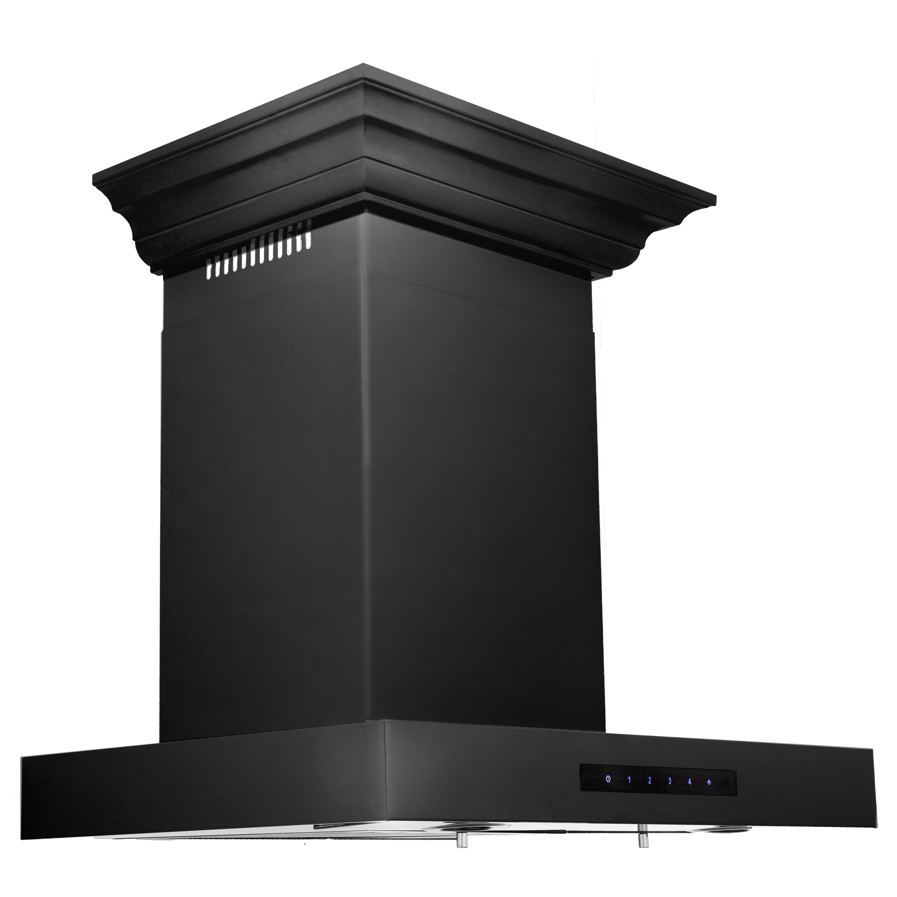 ZLINE KITCHEN & BATH 30-in 400-CFM Convertible Black Stainless Steel  Wall-Mounted Range Hood in the Wall-Mounted Range Hoods department at