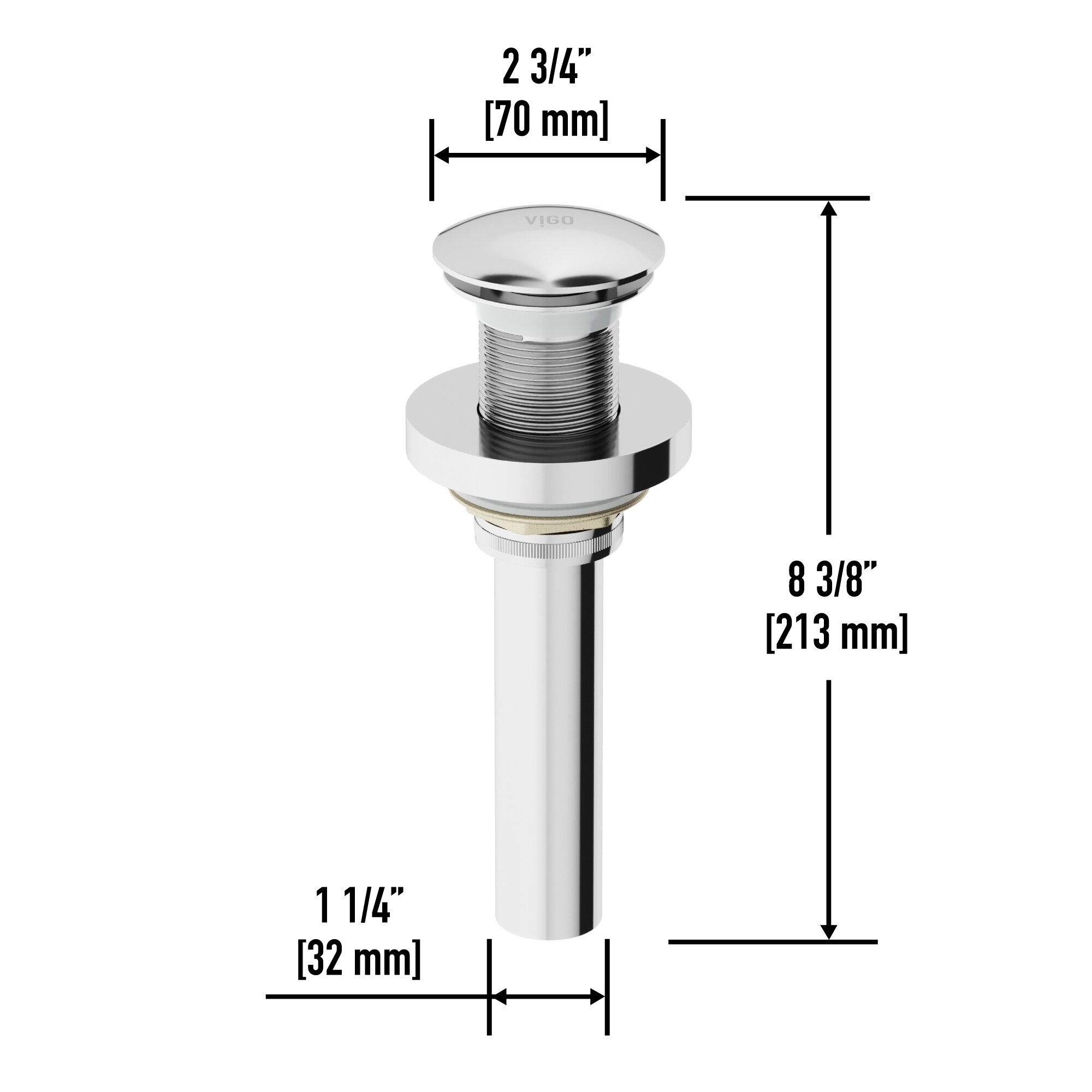 VIGO VG07000CH Popup-Drains-Accessories - View #3