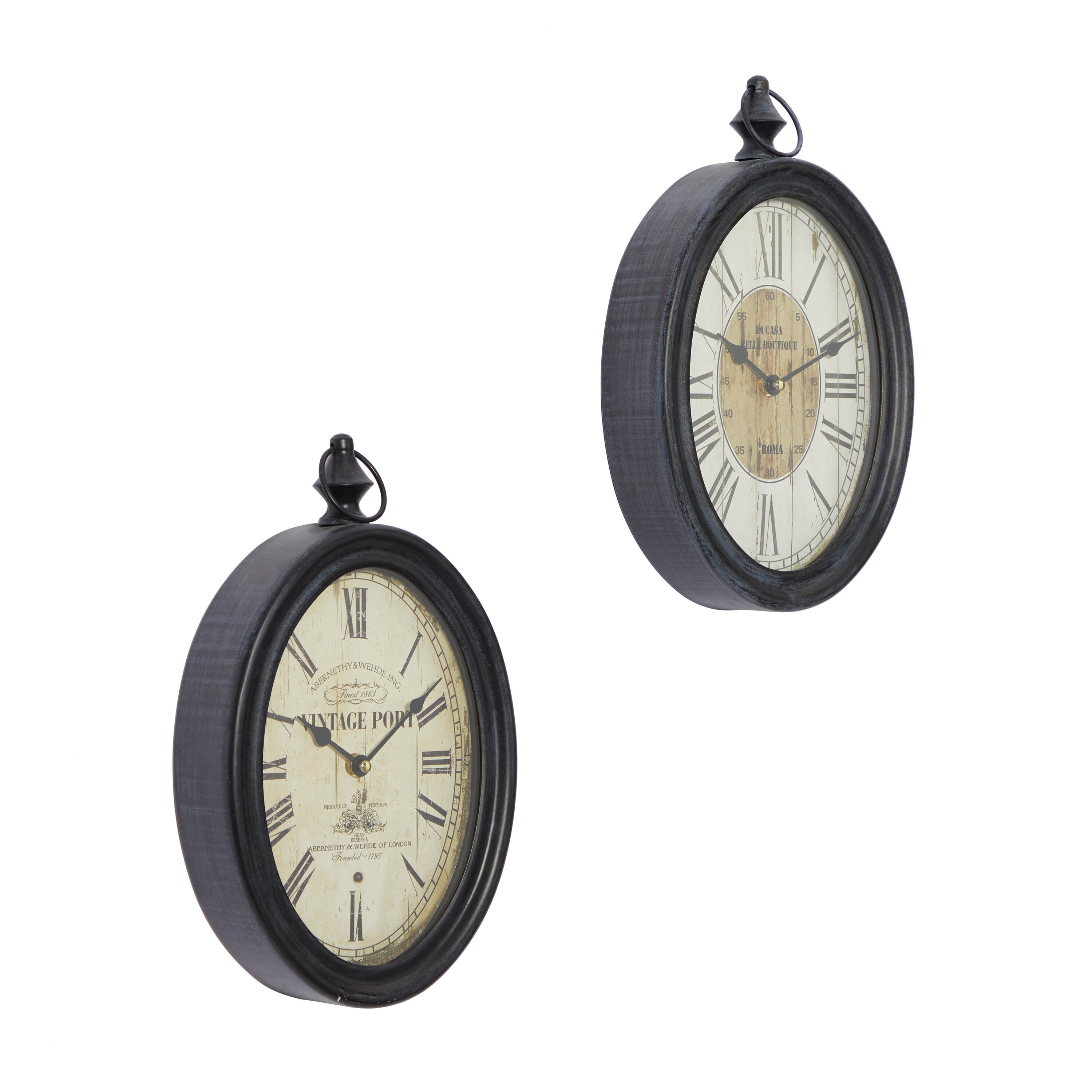 Grayson Lane Analog Round Wall Farmhouse 821486 at Lowes.com