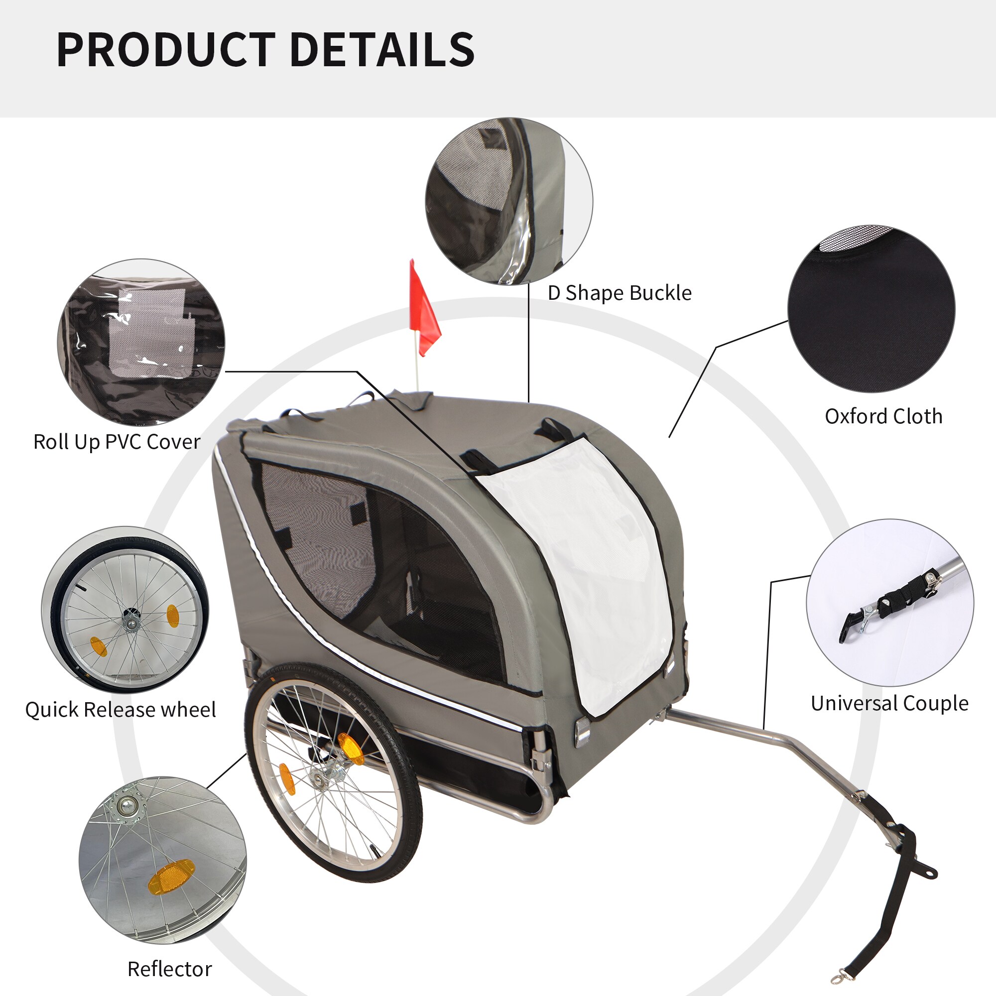 LIVIZA GIJ-PDBT001GY Pet-Strollers - View #2