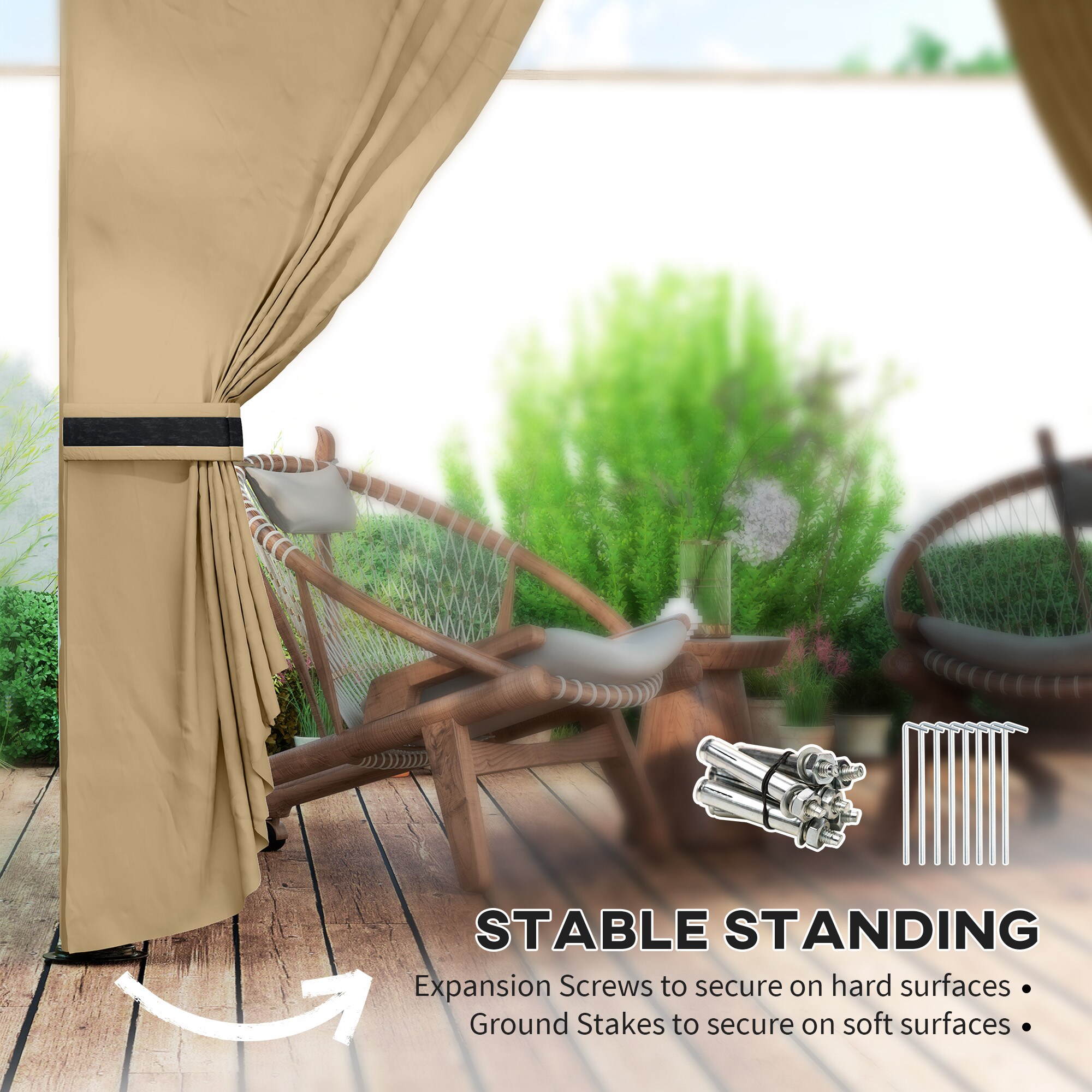 LUXEYARD DS-M-BAC06902 Wood-Resin-Gazebos - View #9