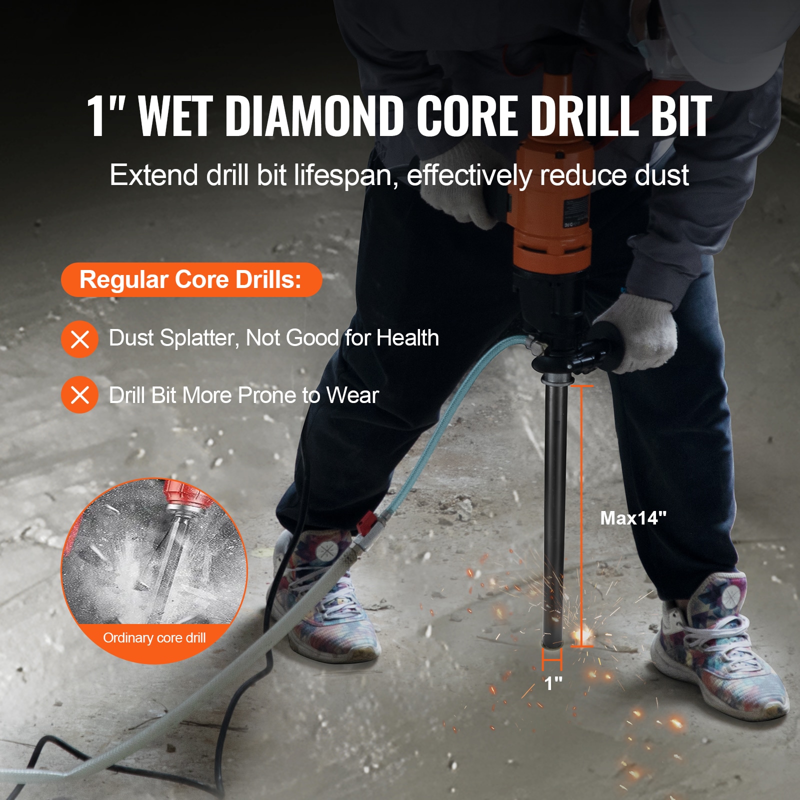 VEVOR SCJGSQXZTSS200597V0 Cement-Masonry-Drill-Bits - View #2