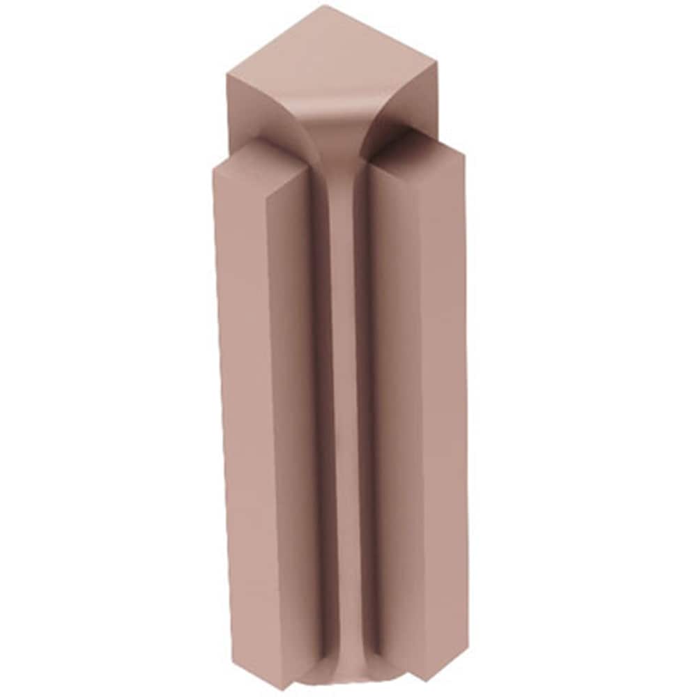 Schluter Systems I90RS80AK57 Rondec-Step 0.313-in W x 2.563-in L Satin copper anodized aluminum Aluminum Inside corner Tile Edge Trim