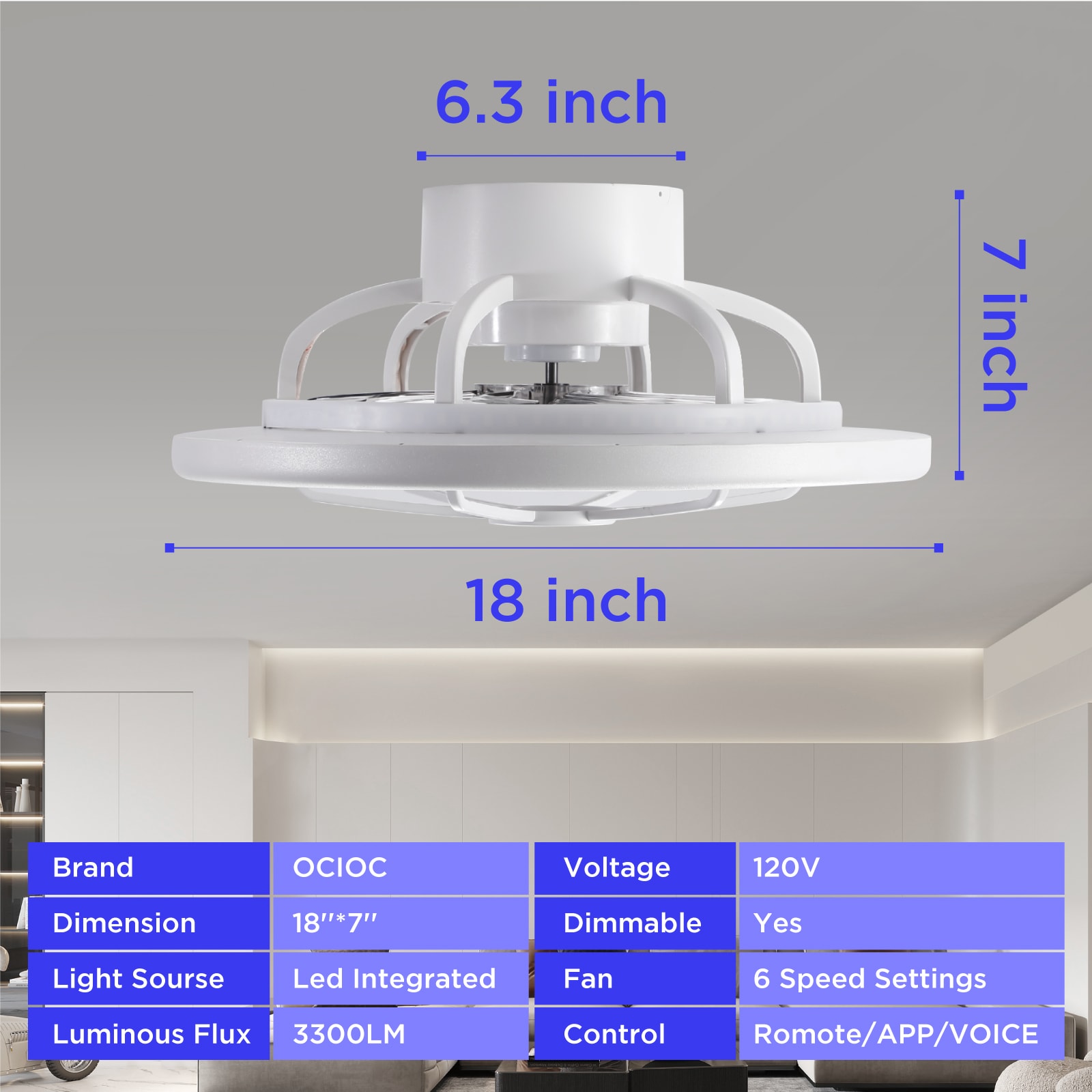 TALOYA TLY-M2-WE-X18 Ceiling-Fans - View #6