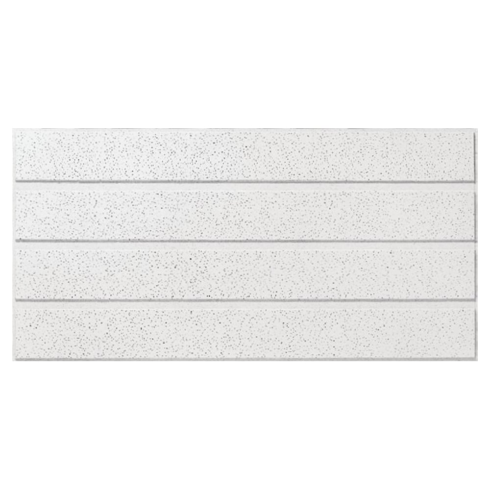 Armstrong Ceilings 1762C 4-ft x 2-ft FINE FISSURED SECOND LOOK White Mineral fiber Drop Ceiling Tile ( 10 -Pack, 80-sq ft / Case )