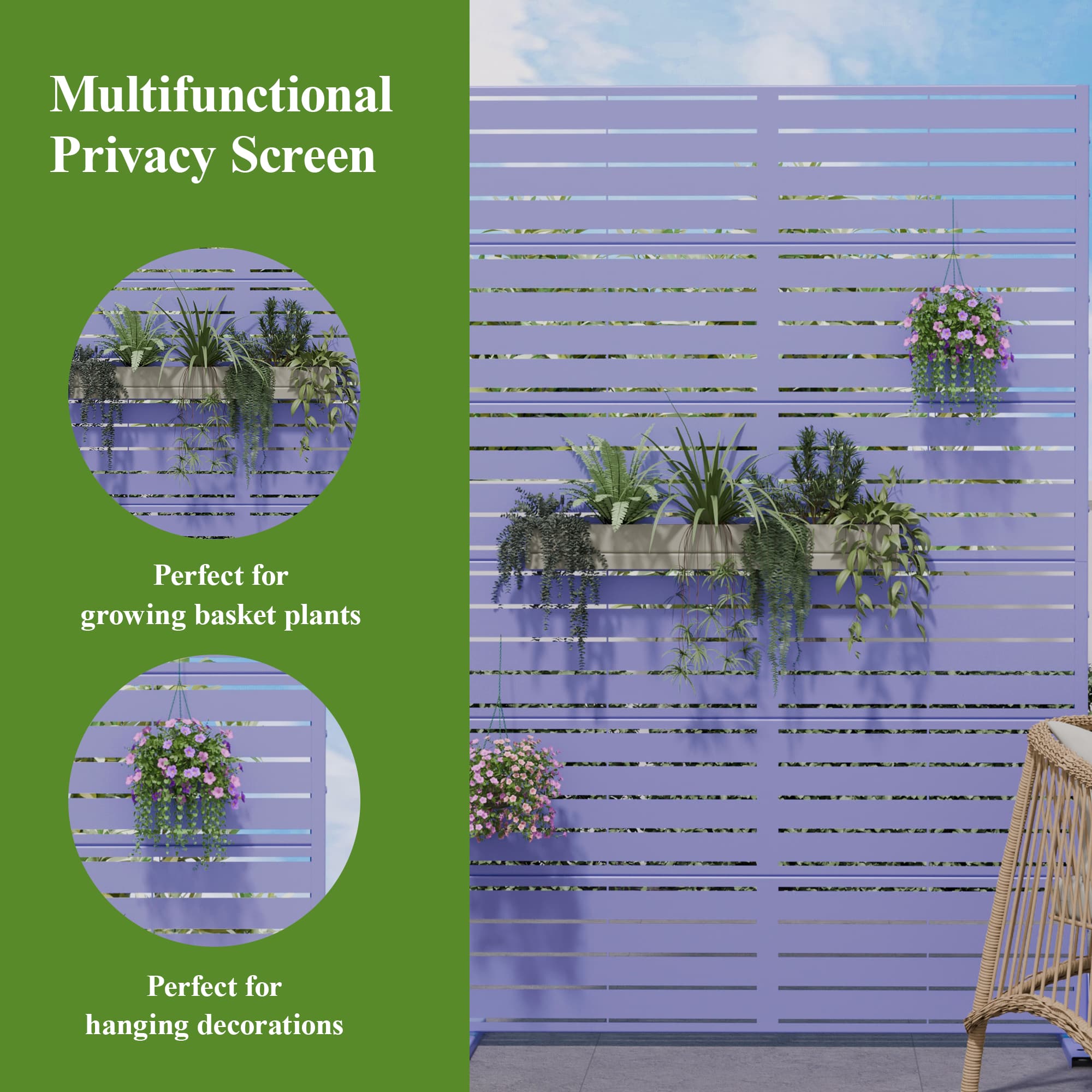 Misty Moon LW0406-SYJPF-60 Outdoor-Privacy-Screen - View #6