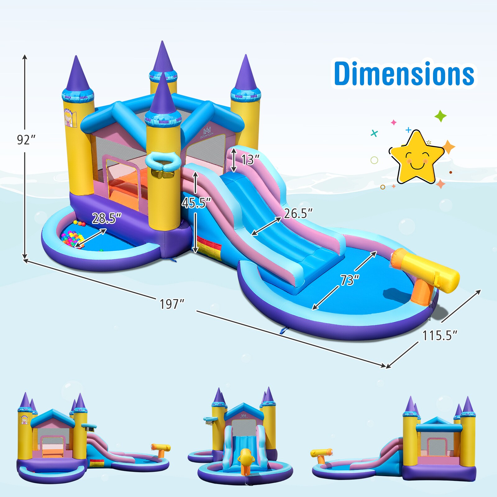Costway CSHY006946 Bounce-Houses - View #3