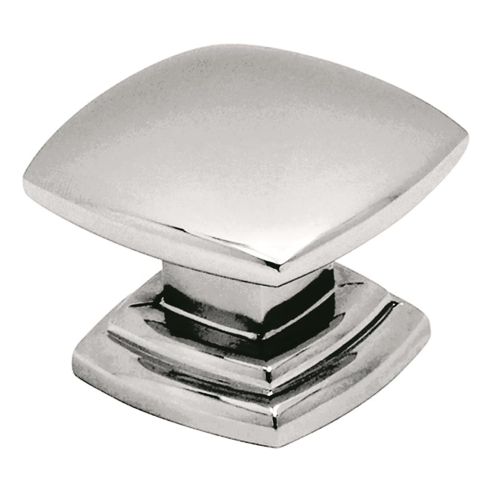 Hickory Hardware P2163-CH Euro-Contemporary Chrome Square Contemporary Cabinet Knob