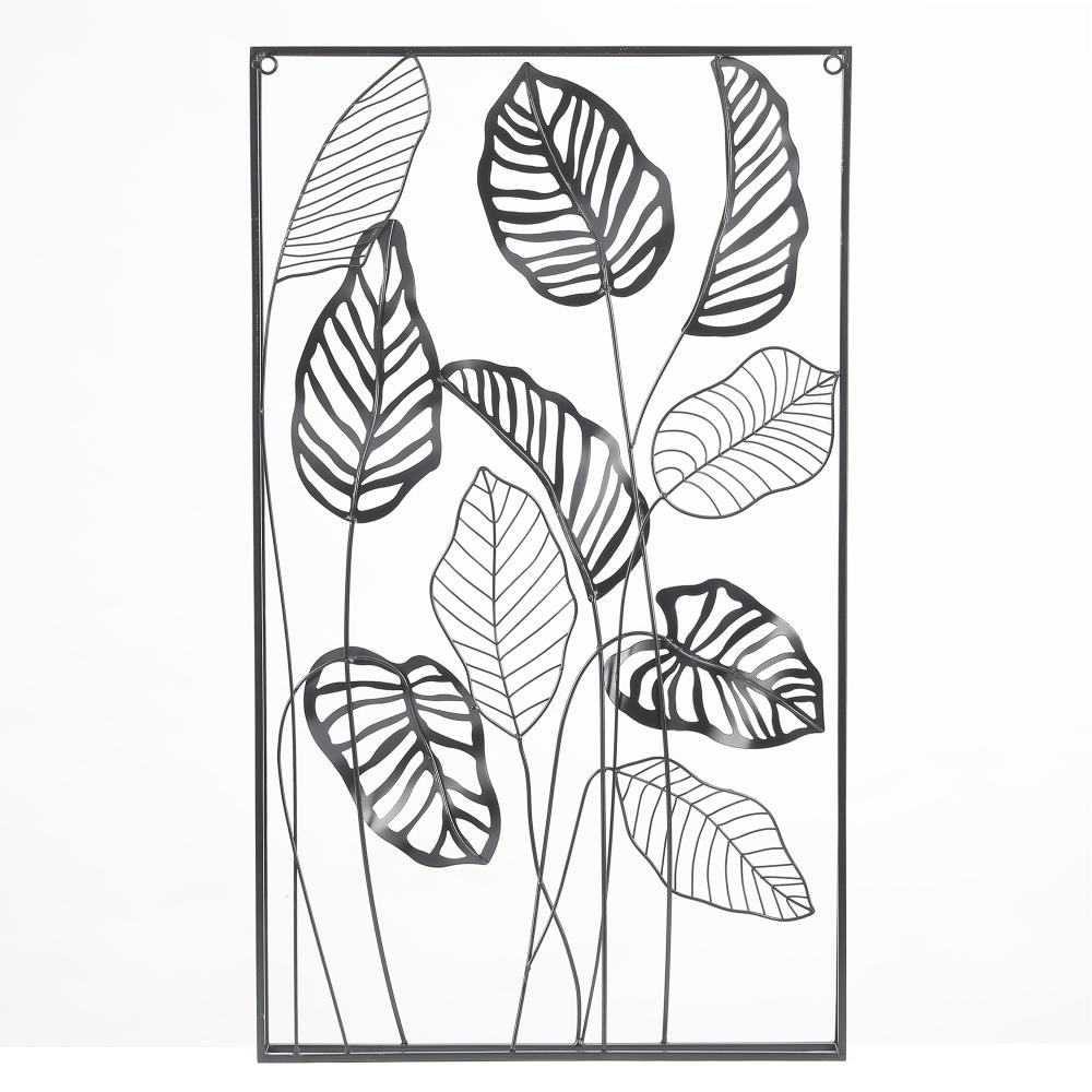 Luxen Home 18.6-in W x 31.9-in H Metal Leaf Nature Wall Accent at Lowes.com