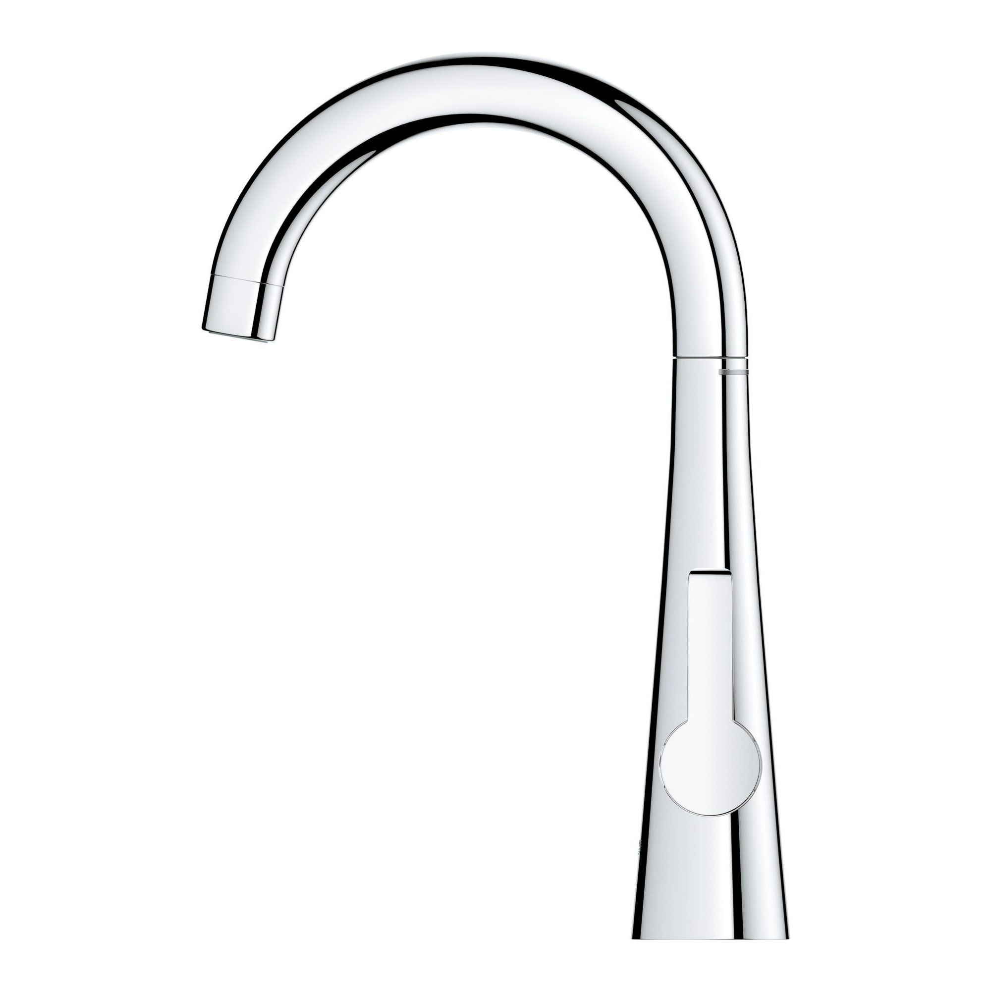 GROHE Zedra Starlight Chrome Single Handle Filtered Bar and Prep