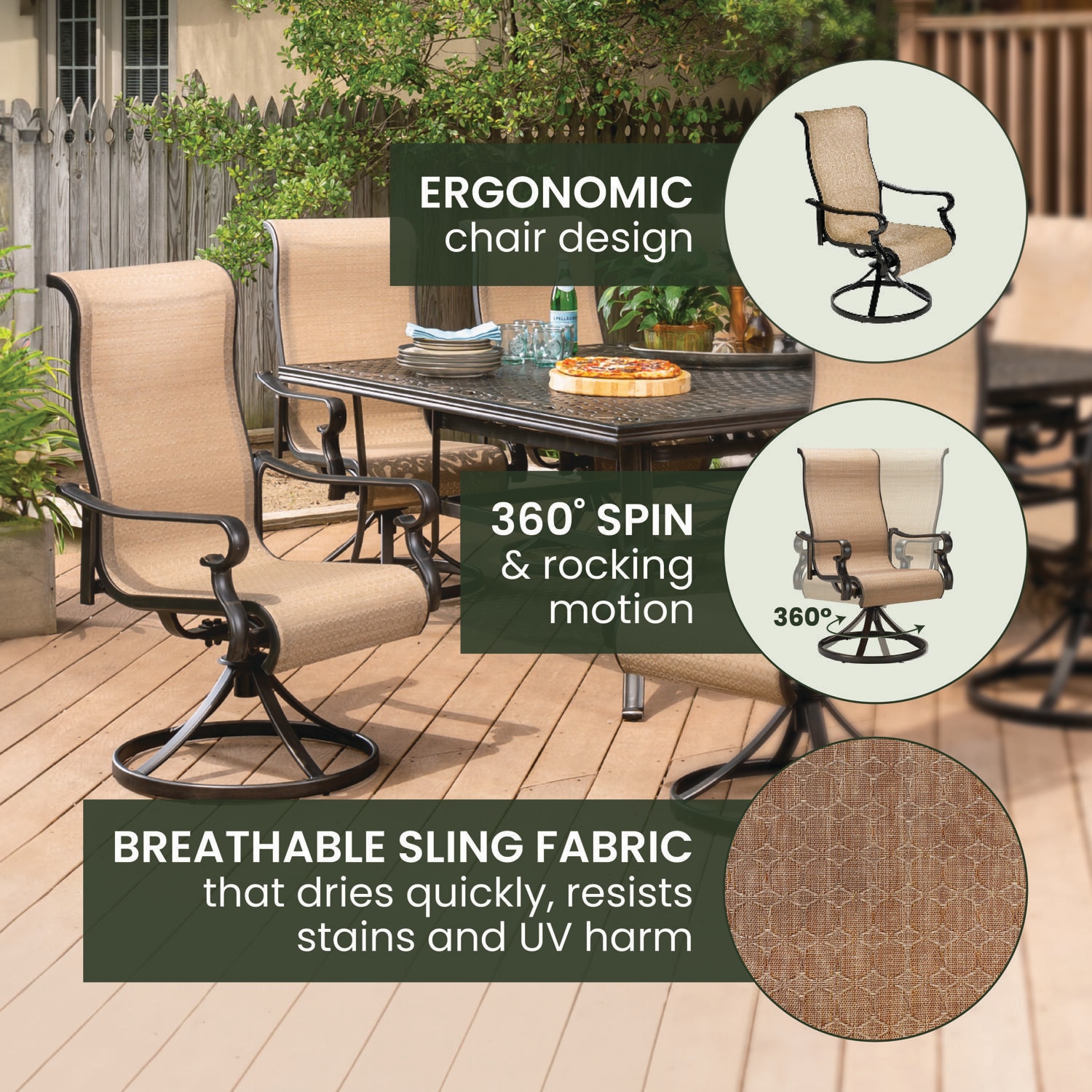 Hanover brigantine deals dining set