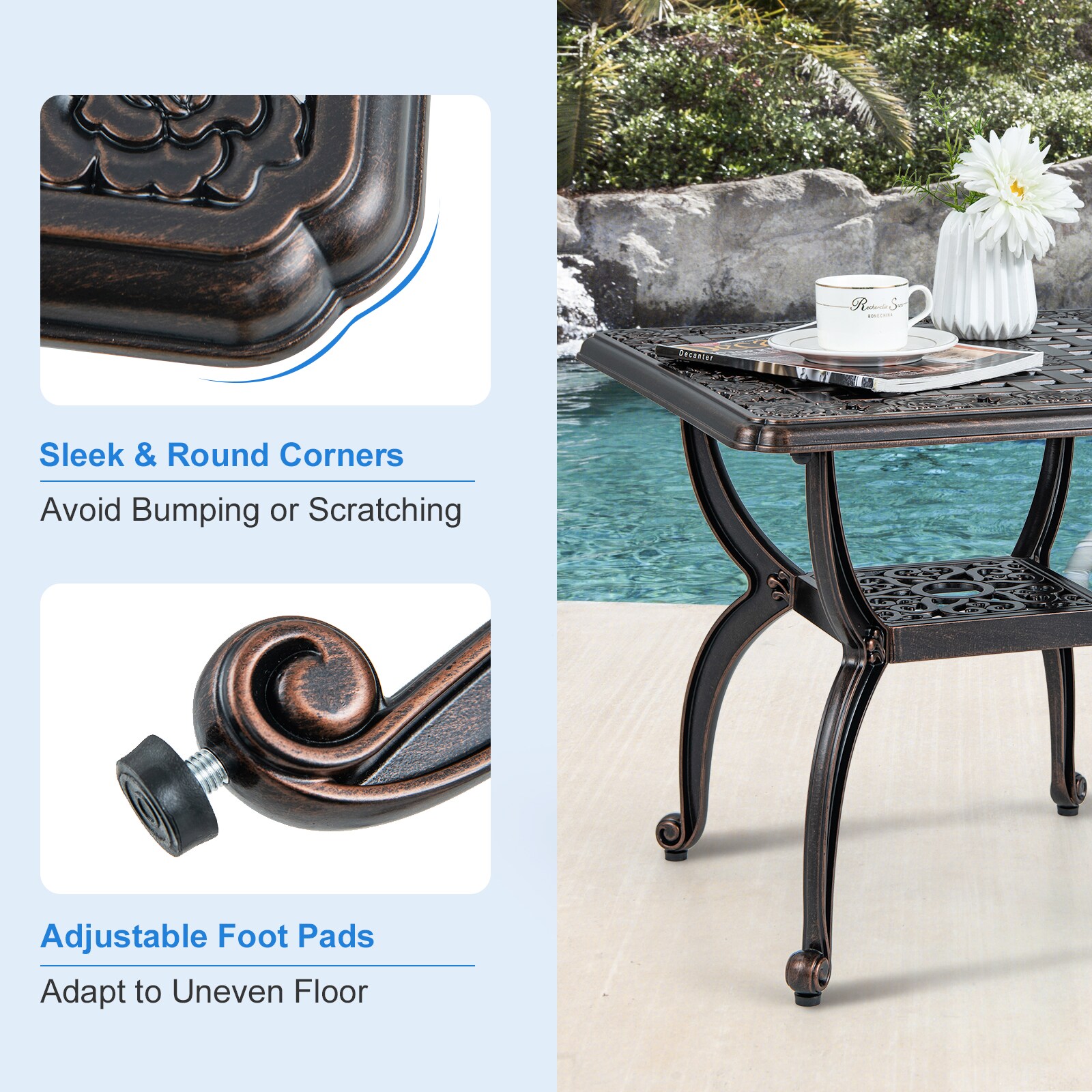 Forclover HBV-476WN Patio-Tables - View #5