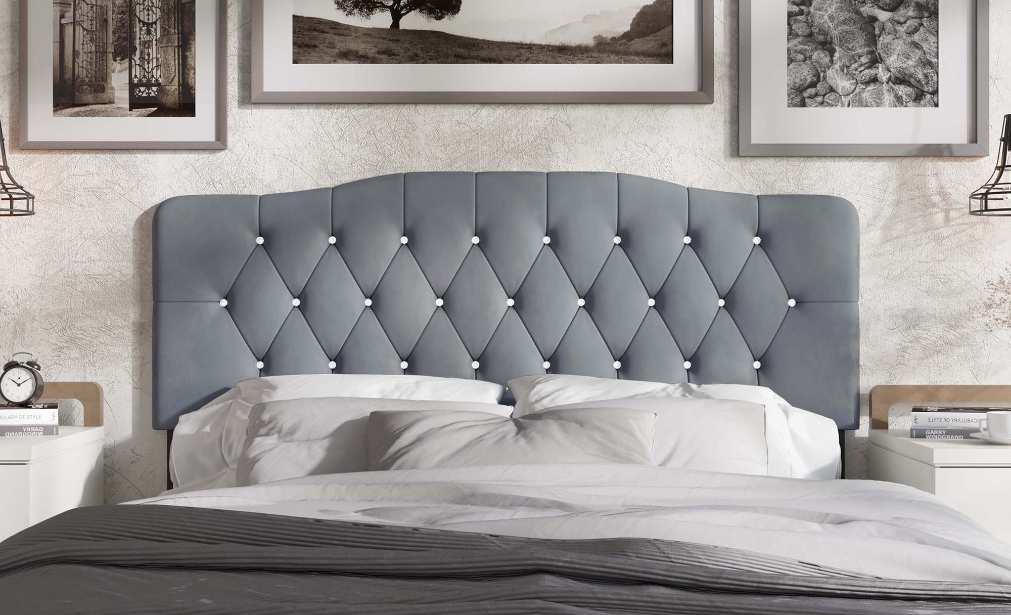 CasePiece C8373TUHB-LGY-VV Upholstered-Headboards - View #2