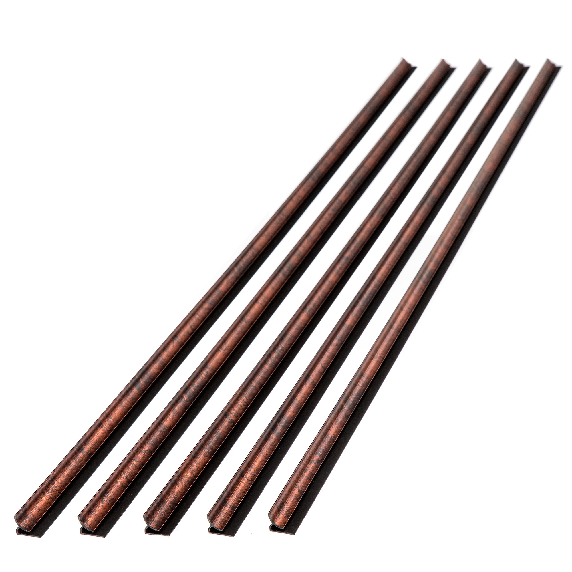 Fasade 14618 Inside Corner Trim 0.55-in W x 47-in L Moonstone Copper PVC Inside corner Tile Edge Trim