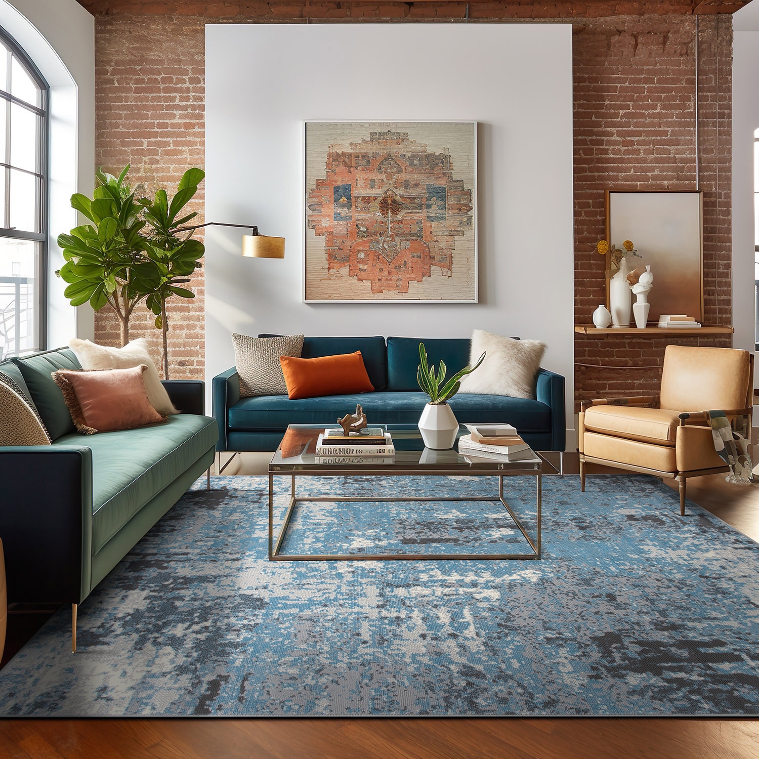 World Rug Gallery 3006BLUE5X7 rugs - View #6