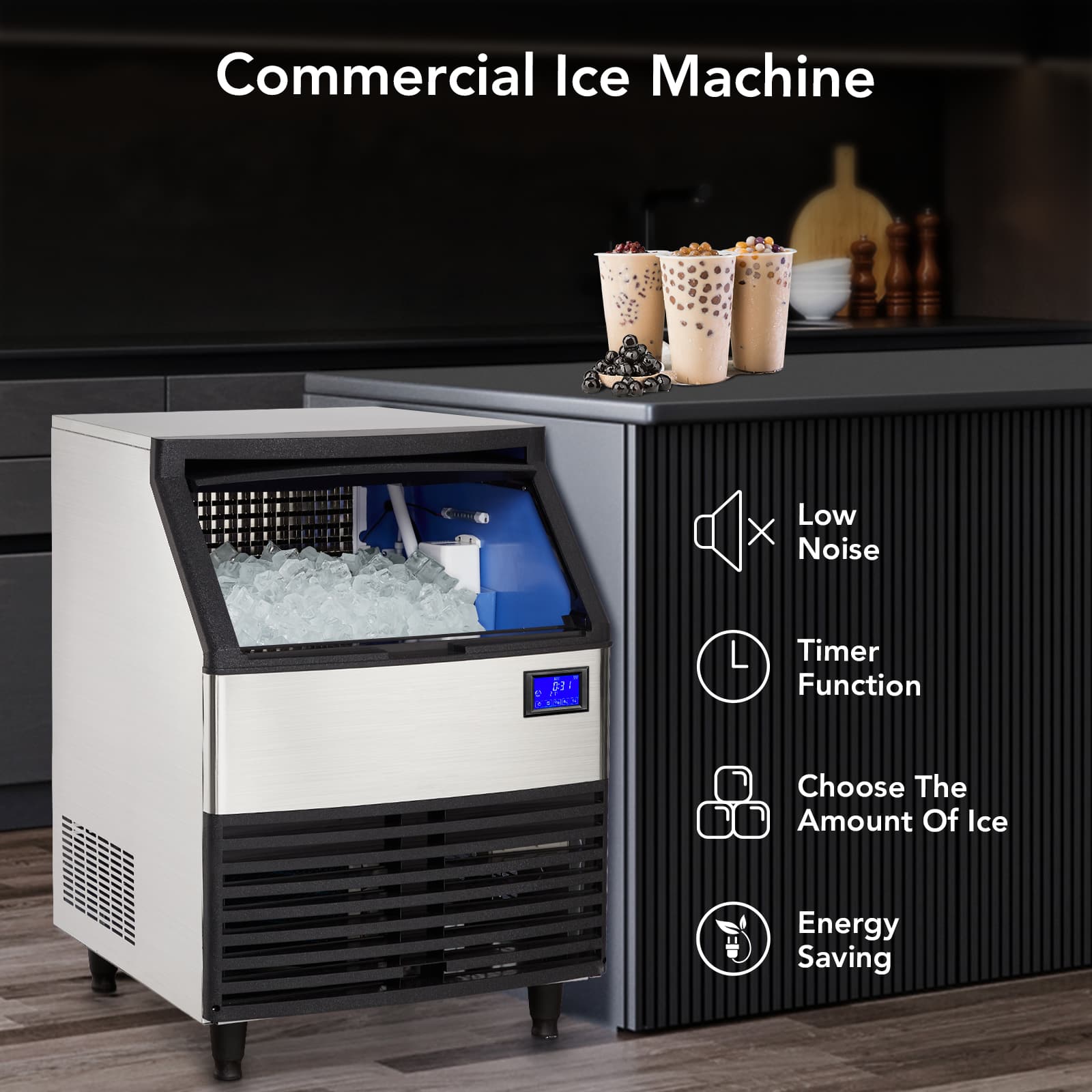 Qeetex CJ-PHO-108GXWOZ Commercial-Ice-Makers - View #3