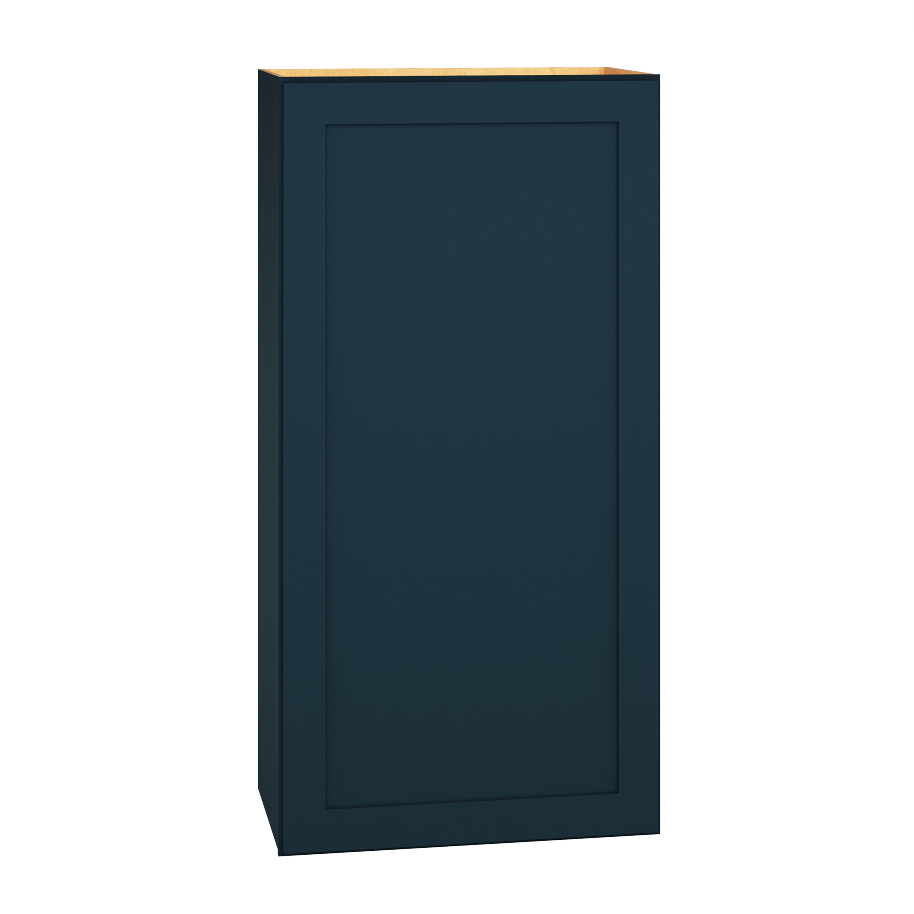 Diamond Express Jamestown 21-in W x 36-in H x 12-in D Regatta Blue Wall Fully Assembled Plywood Cabinet (Recessed Panel Shaker Door Style)