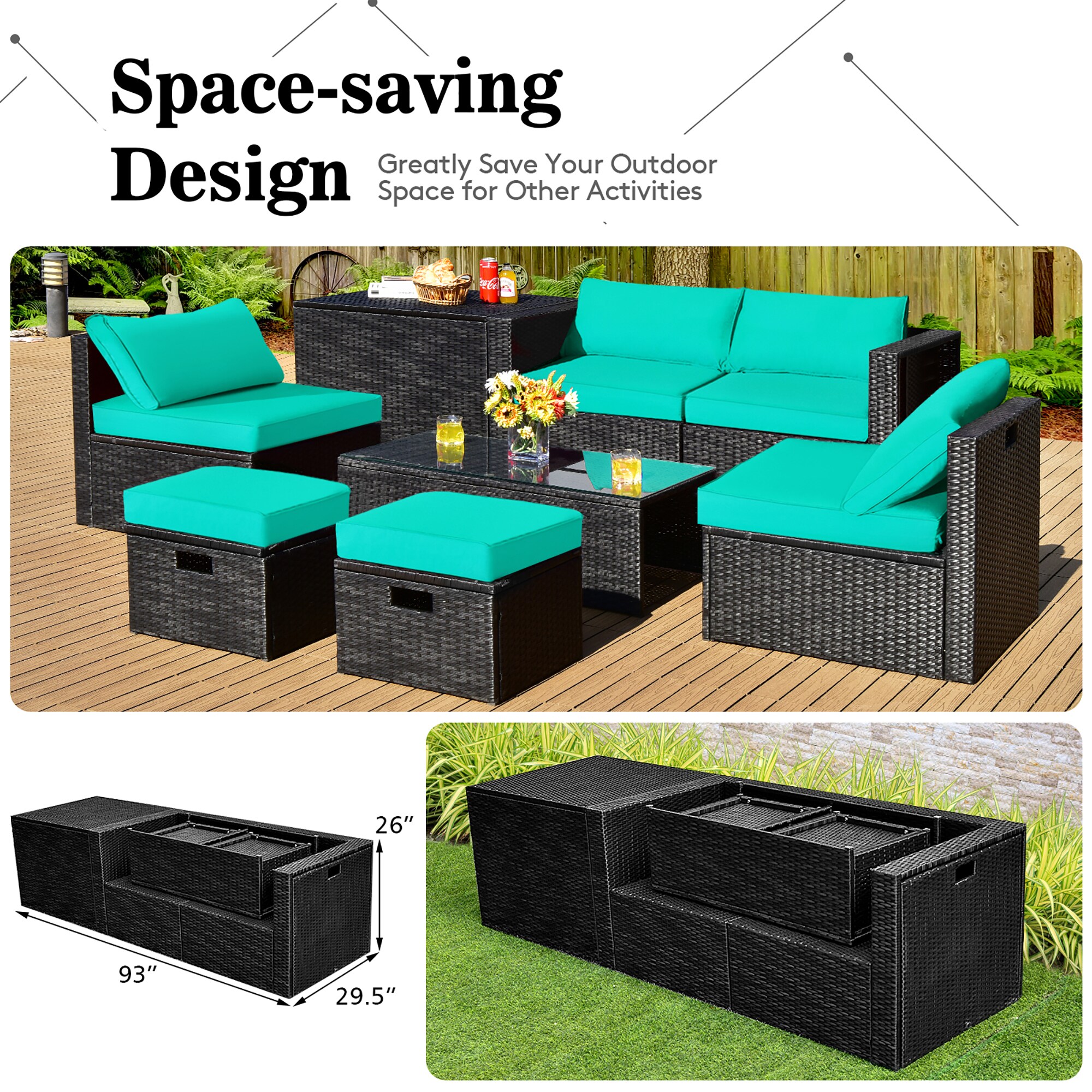 Costway LWS00842 Patio-Conversation-Sets - View #3