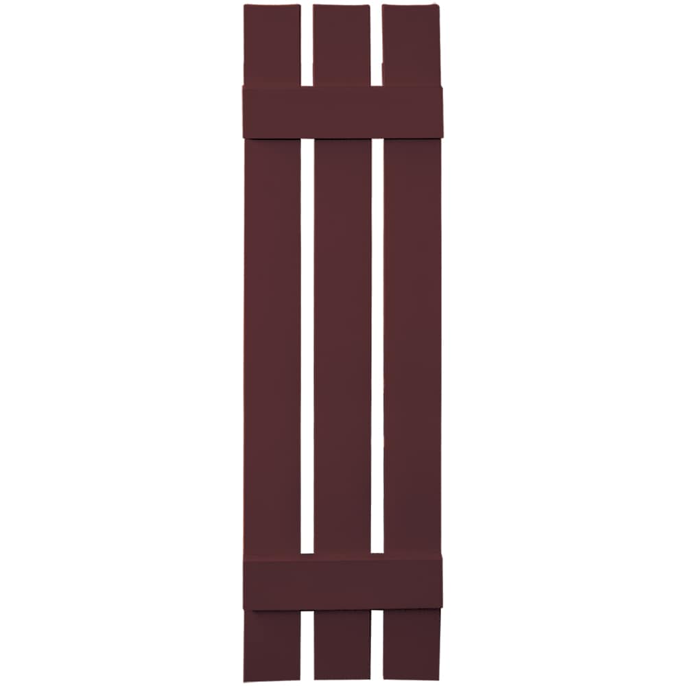 Vantage V5371247167 11.875-in W x 47-in H Cranberry Spaced Exterior Shutters