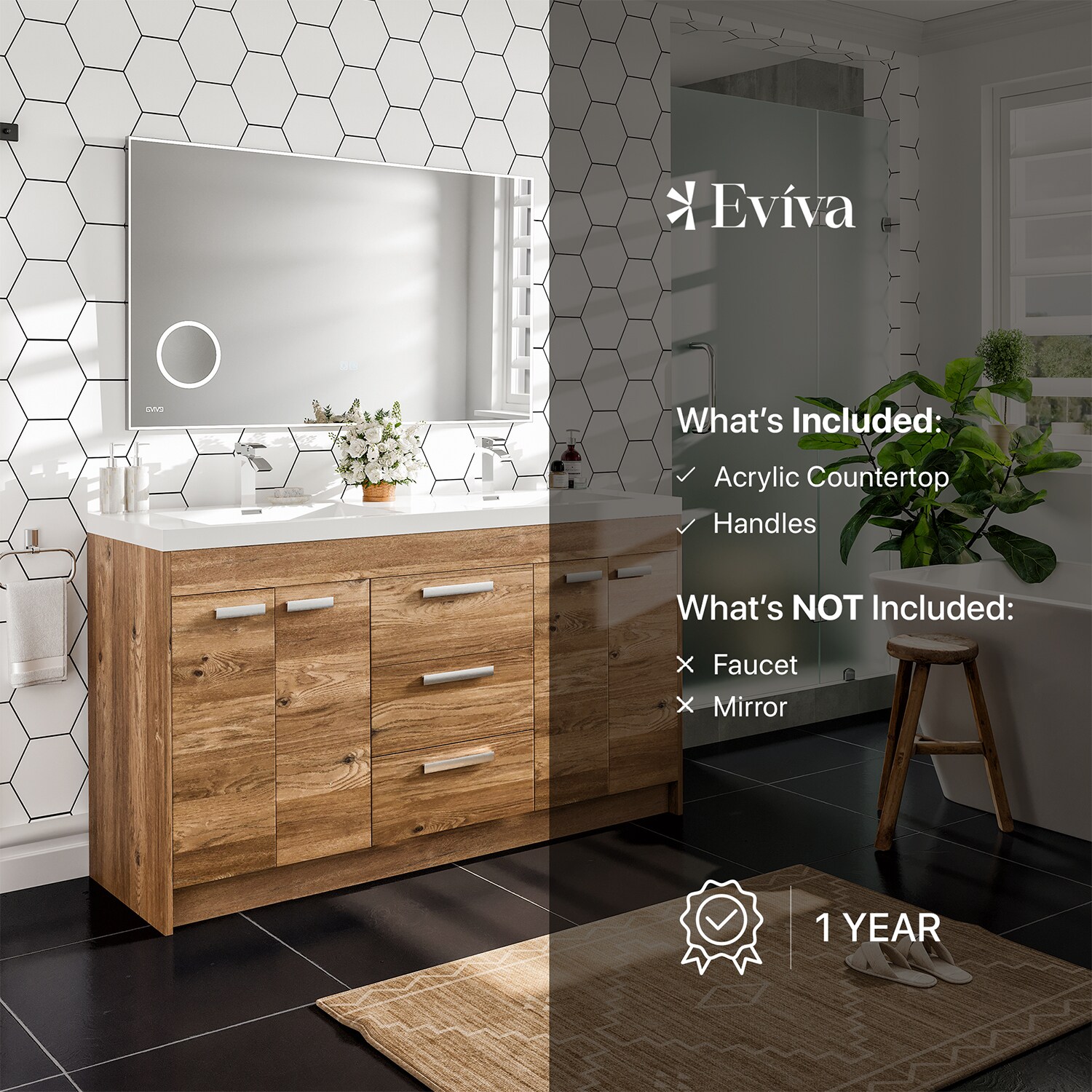 Eviva EVVN1500-8-60NOK Bath-Vanity-Combo - View #7