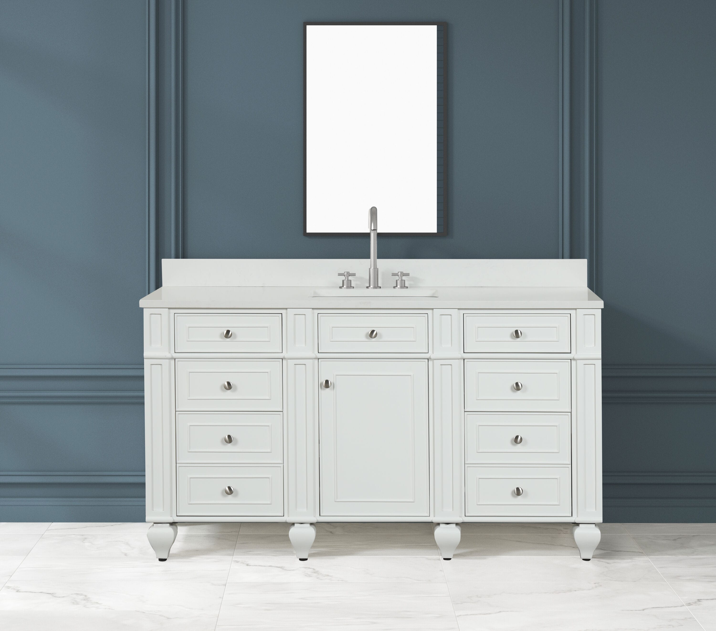 Design Element WN-60S-W Bath-Vanity-Combo - View #2