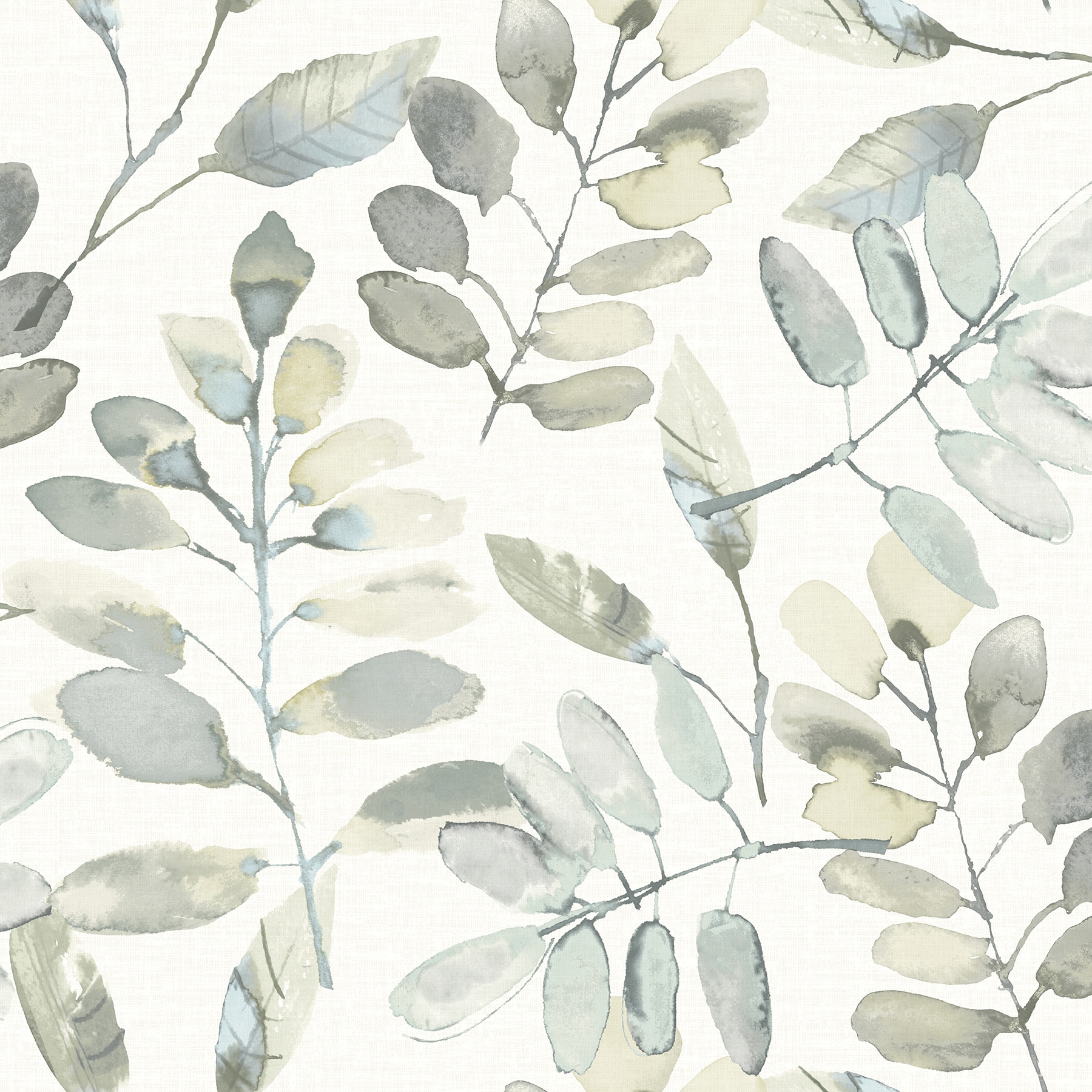 Chesapeake 3124-13905 Thoreau 56.4-Sq. Feet Grey Non-woven Ivy/Vines Prepasted Water Activated Paste Wallpaper