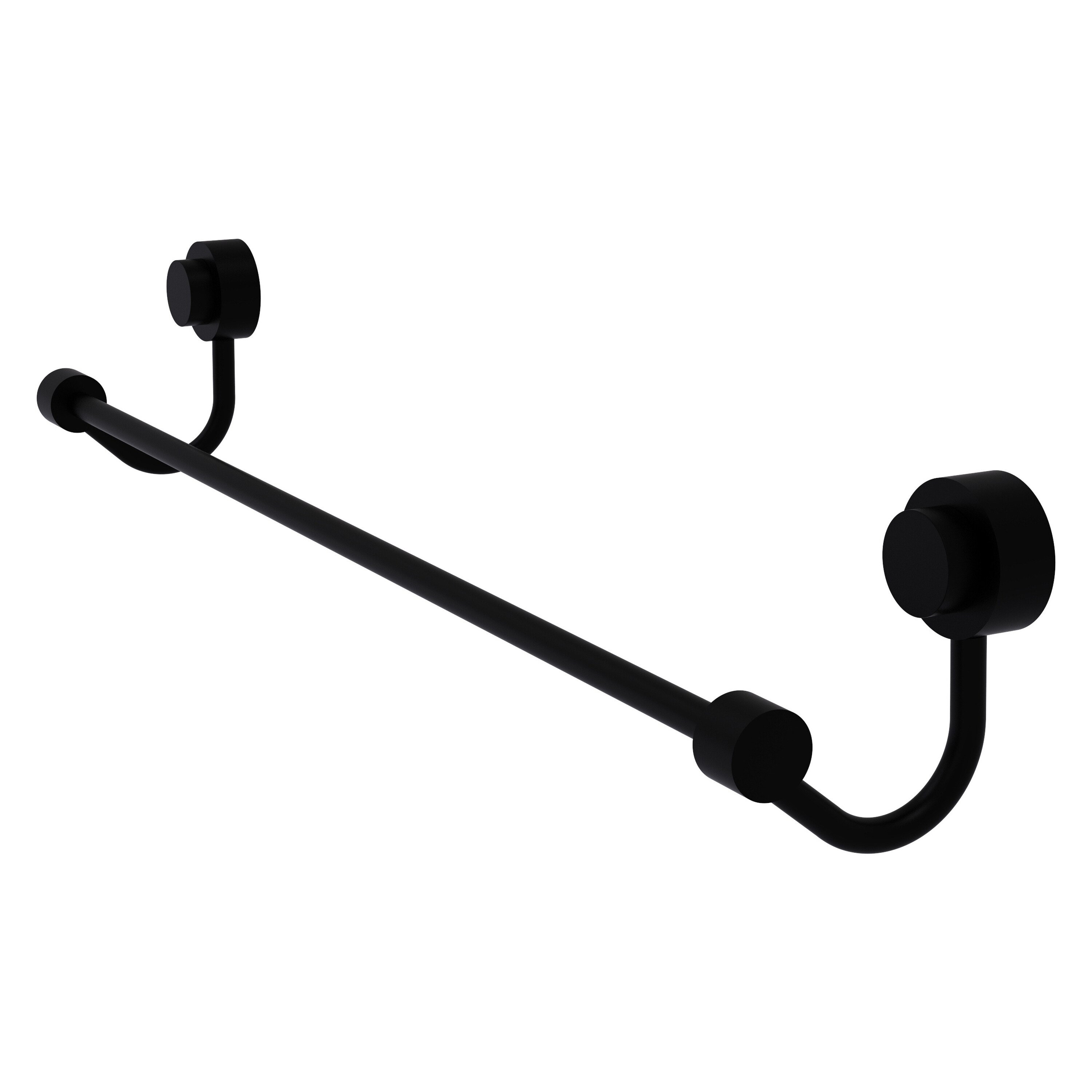 Allied Brass 421/30-BKM Venus 30-in Matte Black Wall mount Single Towel Bar