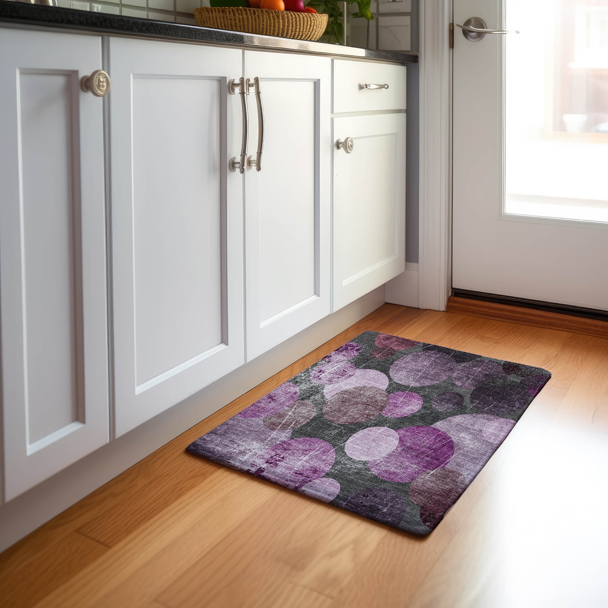 Addison Rugs AMF557TP8RO Mayfield AMF557TP 8 x 8 (ft) Loomed Polyester Taupe Round Indoor Geometric Machine washable Area rug