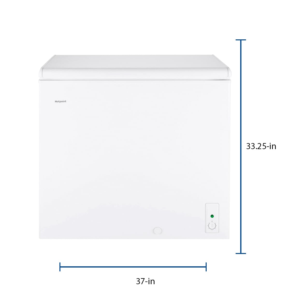 Hotpoint 7.1-cu ft Manual Defrost Chest Freezer (White) in the