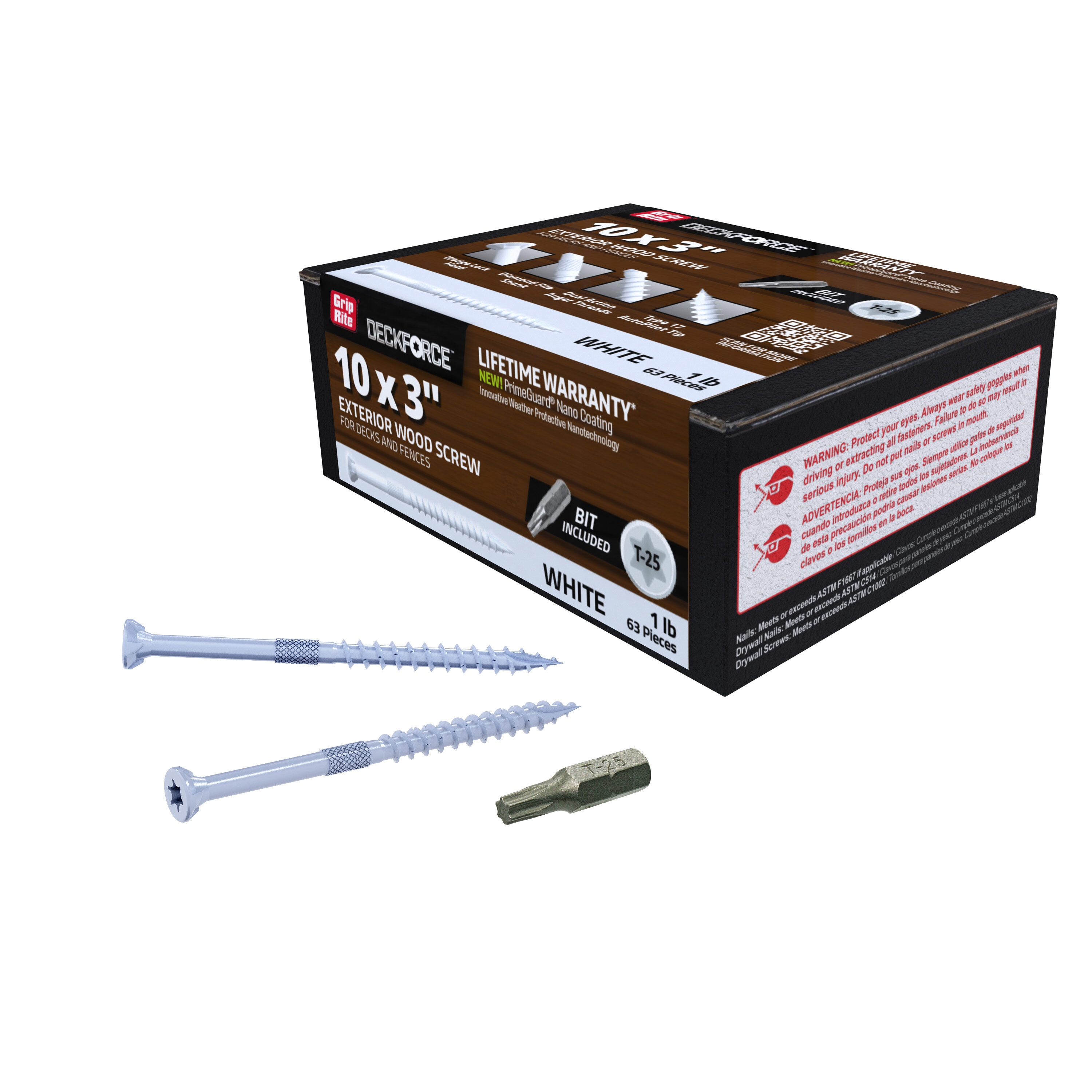 DeckForce by Grip Rite GRDF3STWH1 Deck-Screws - View #5