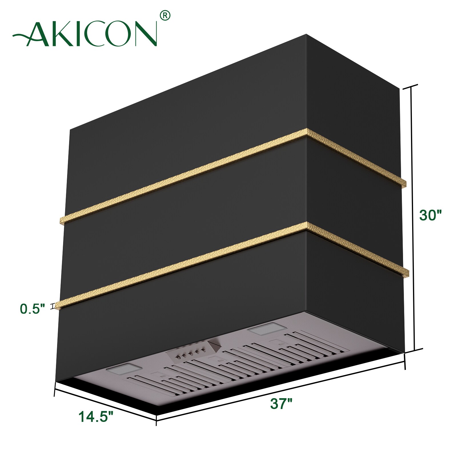 Akicon AK-HS36HC-JBG Wall-Mounted-Range-Hoods - View #4