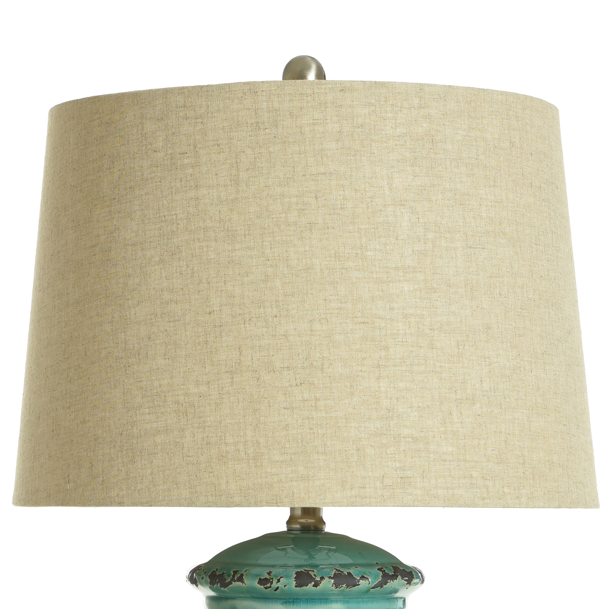 Mesquite & Turquoise Lamp with Ivy Shade (SL-3 GW)