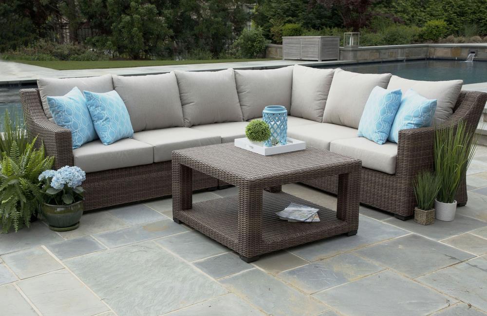 sunbrella wicker patio set