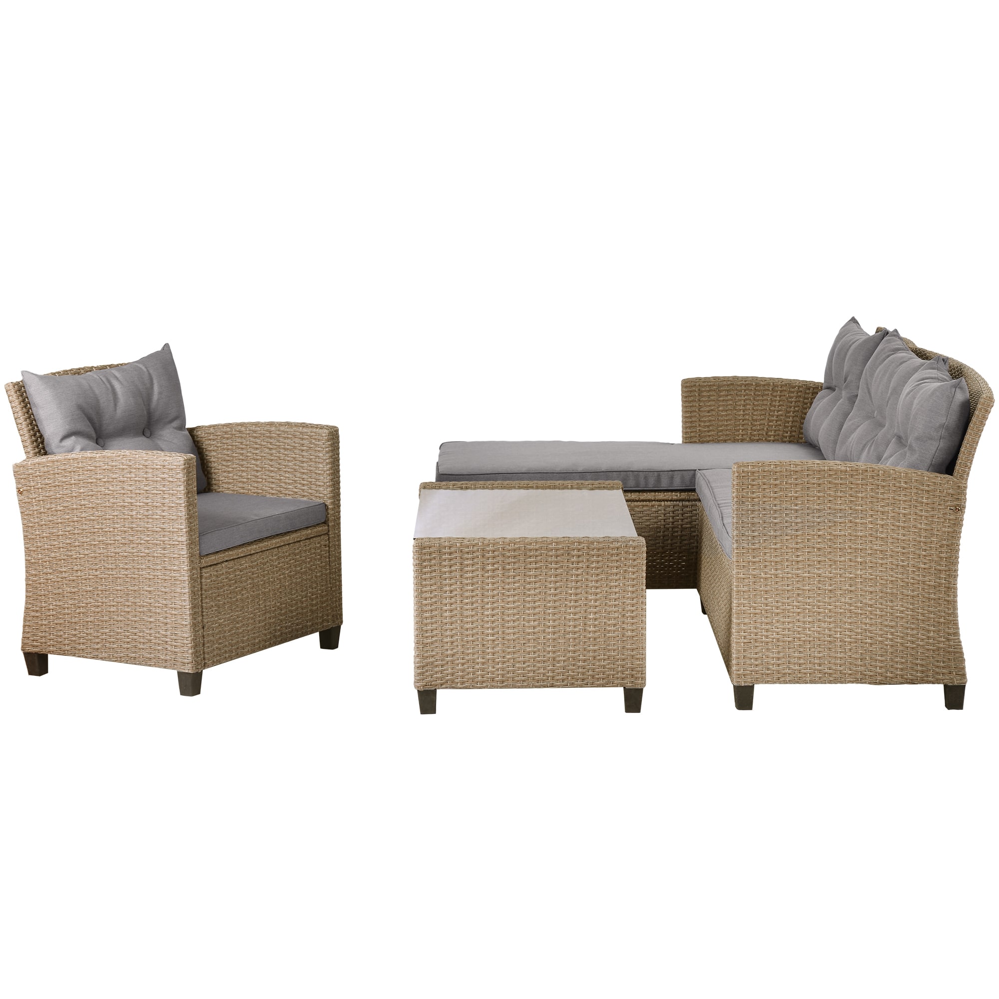 Direct Wicker DWS-112E-BEBR Patio-Conversation-Sets - View #8