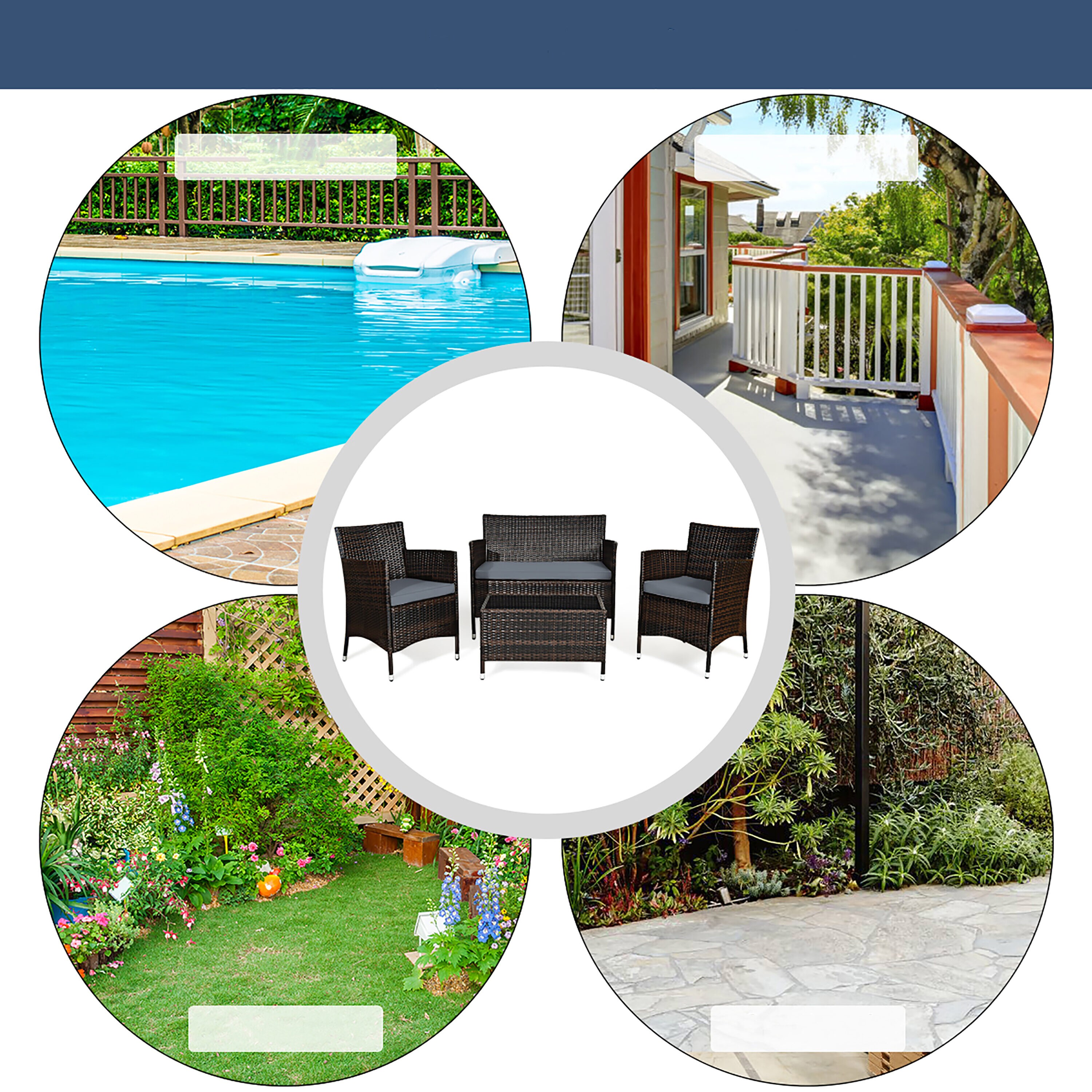 Costway HW63214GR Patio-Conversation-Sets - View #7