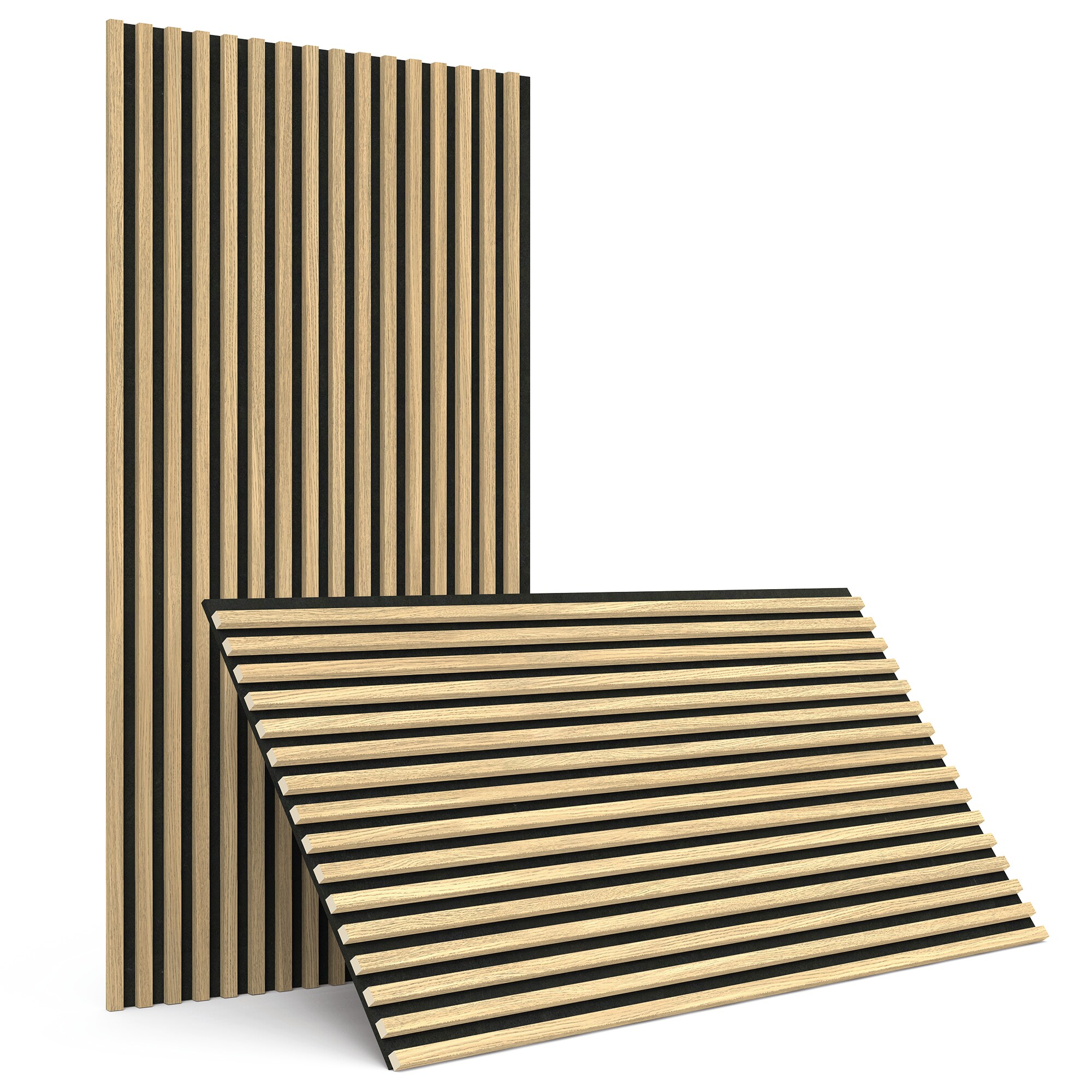 SUNWINGS 24-in x 48-in Embossed Light Composite Wainscot Wall Panel 2 -Pack