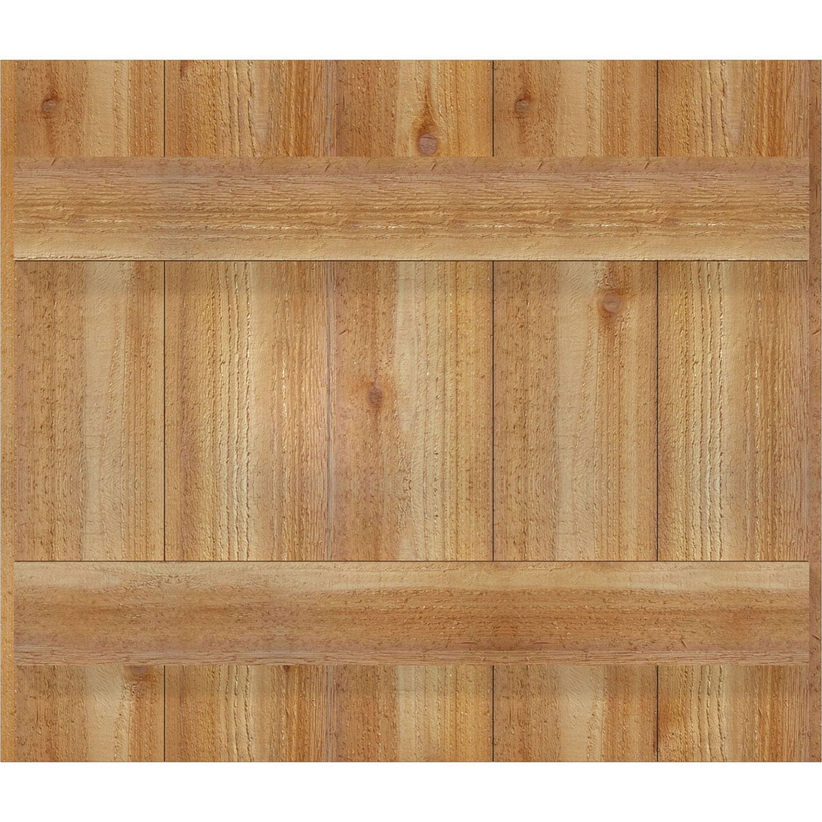 Ekena Millwork RBJ06S26X023RWR 26.875-in W x 23-in H Unfinished Paintable/Stainable Board and batten Wood Exterior Shutters ( 2 -Pack )