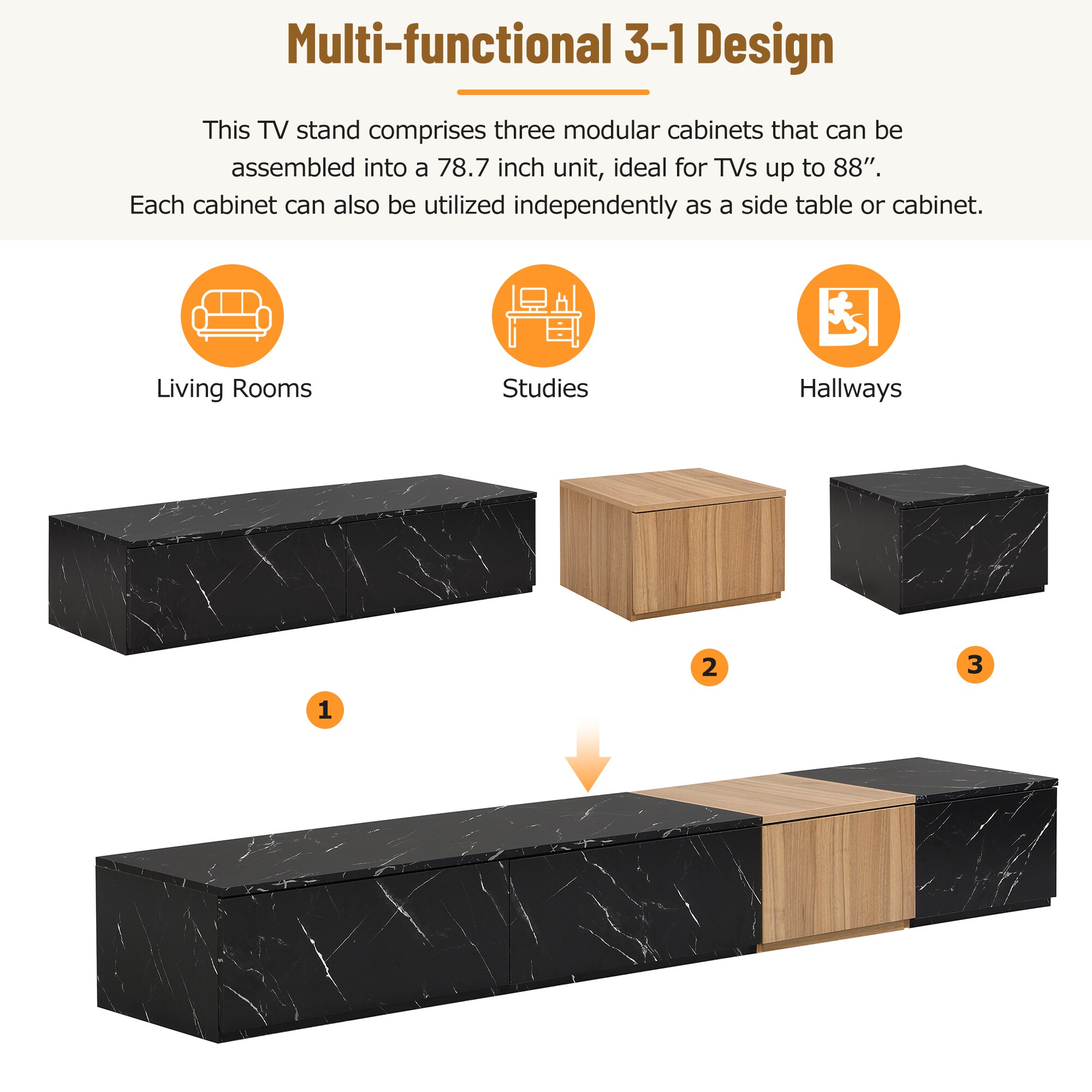 ModernLuxe WF320812AAB Tv-Stands - View #2