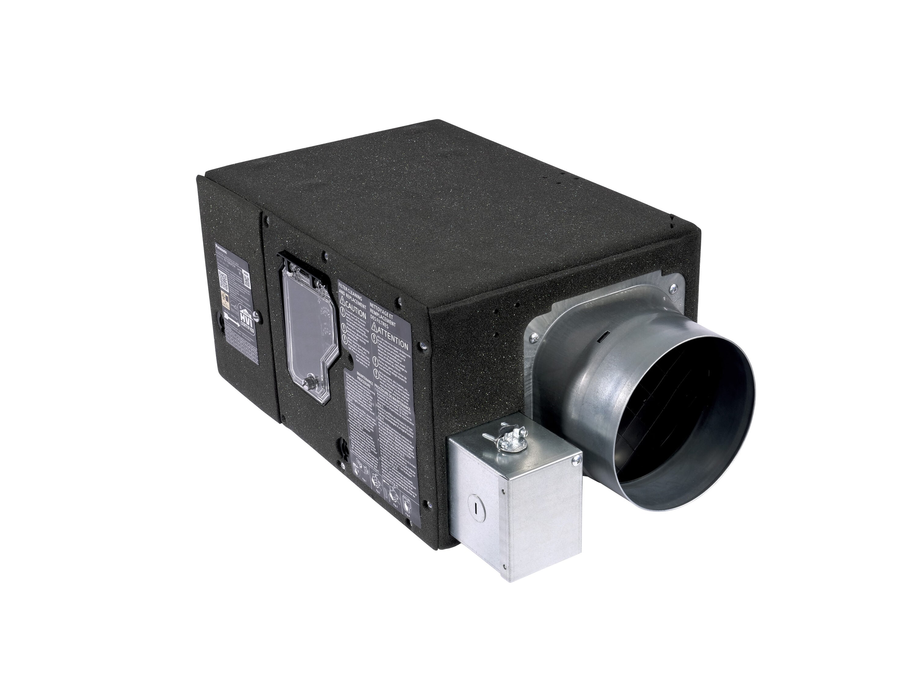 Panasonic FV-15NLFS1H 0.5-Sones 150-CFM Black Bathroom fan