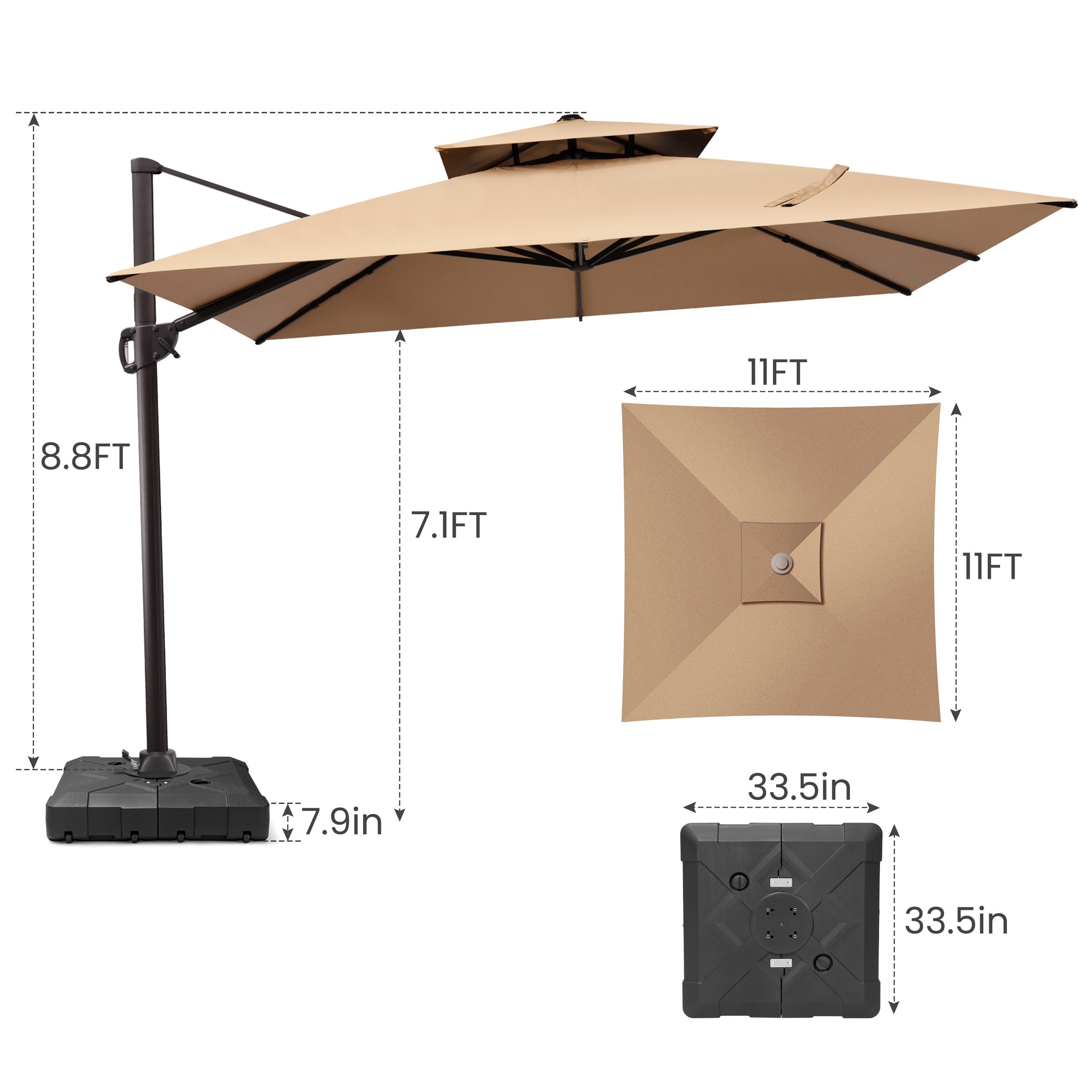 Crestlive Products CL-PU038TAN Umbrellas-2 - View #3