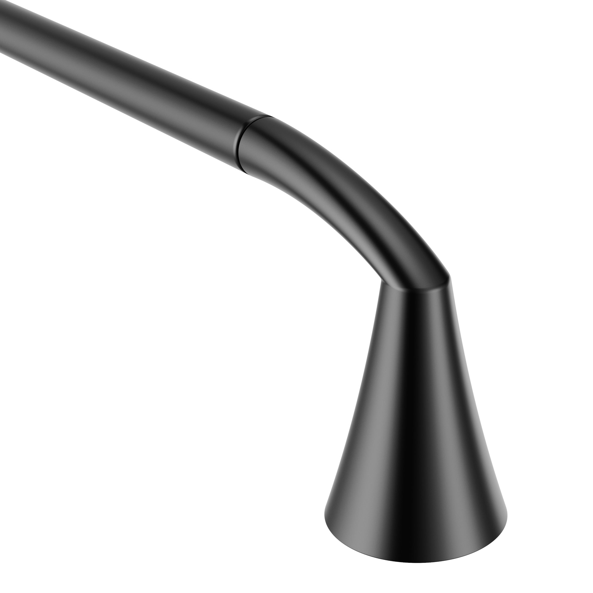 Moen YB2324BL 24-in Matte Black Wall mount Single Towel Bar