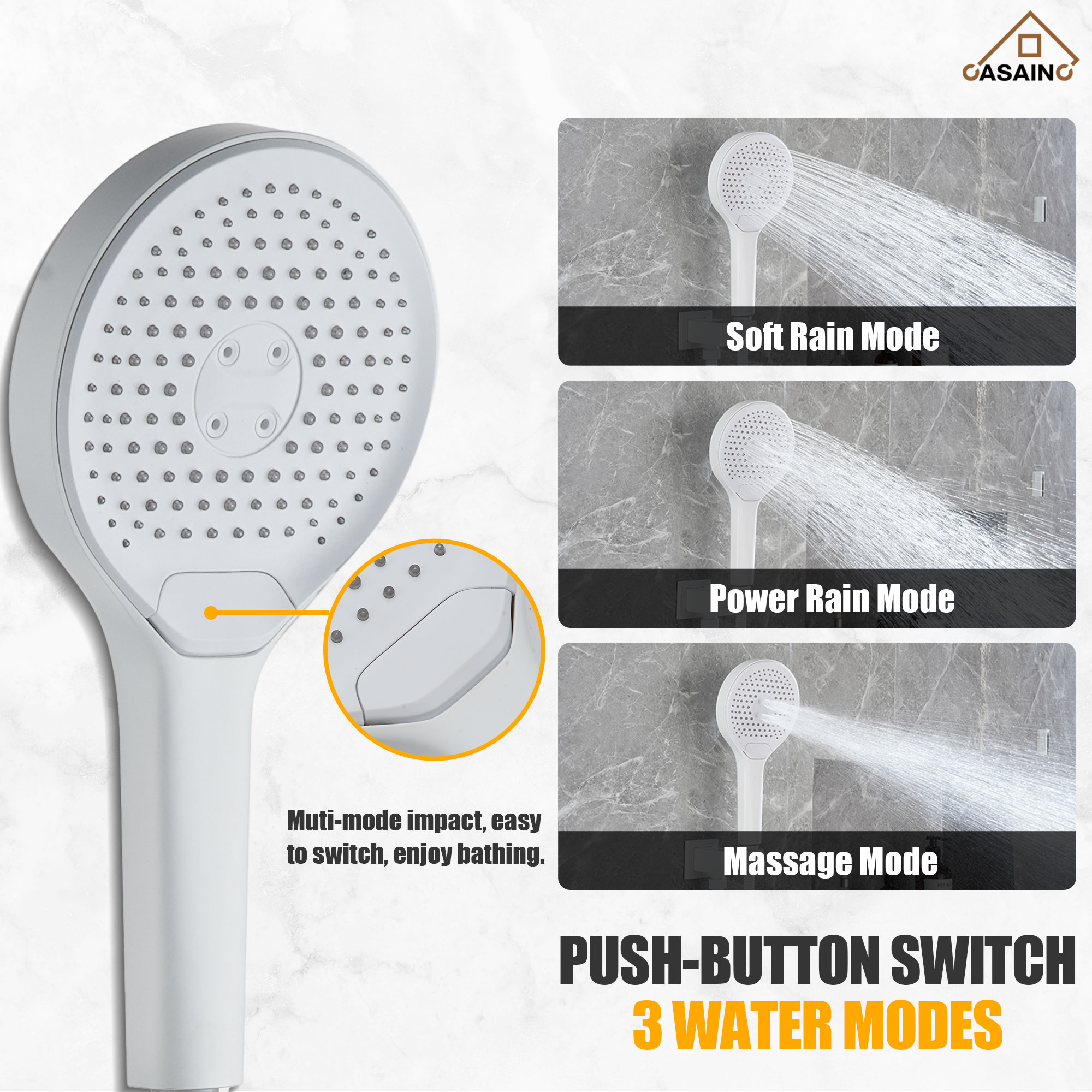 CASAINC WE-SS21BG Showerhead-Bar-Panels - View #8