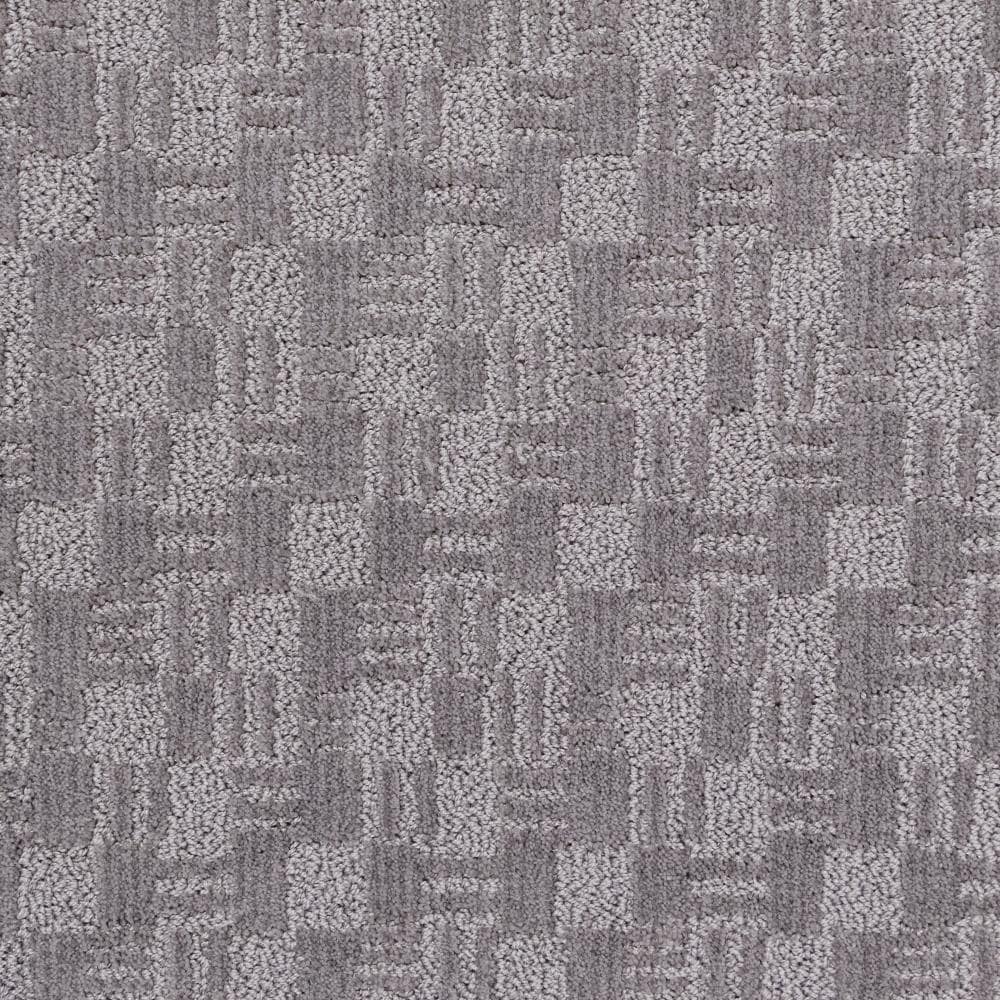 STAINMASTER LU740-9513G (Sample) So In Love Amazing View Gray 35-oz sq yard Solution-dyed polyester Pattern Indoor Carpet