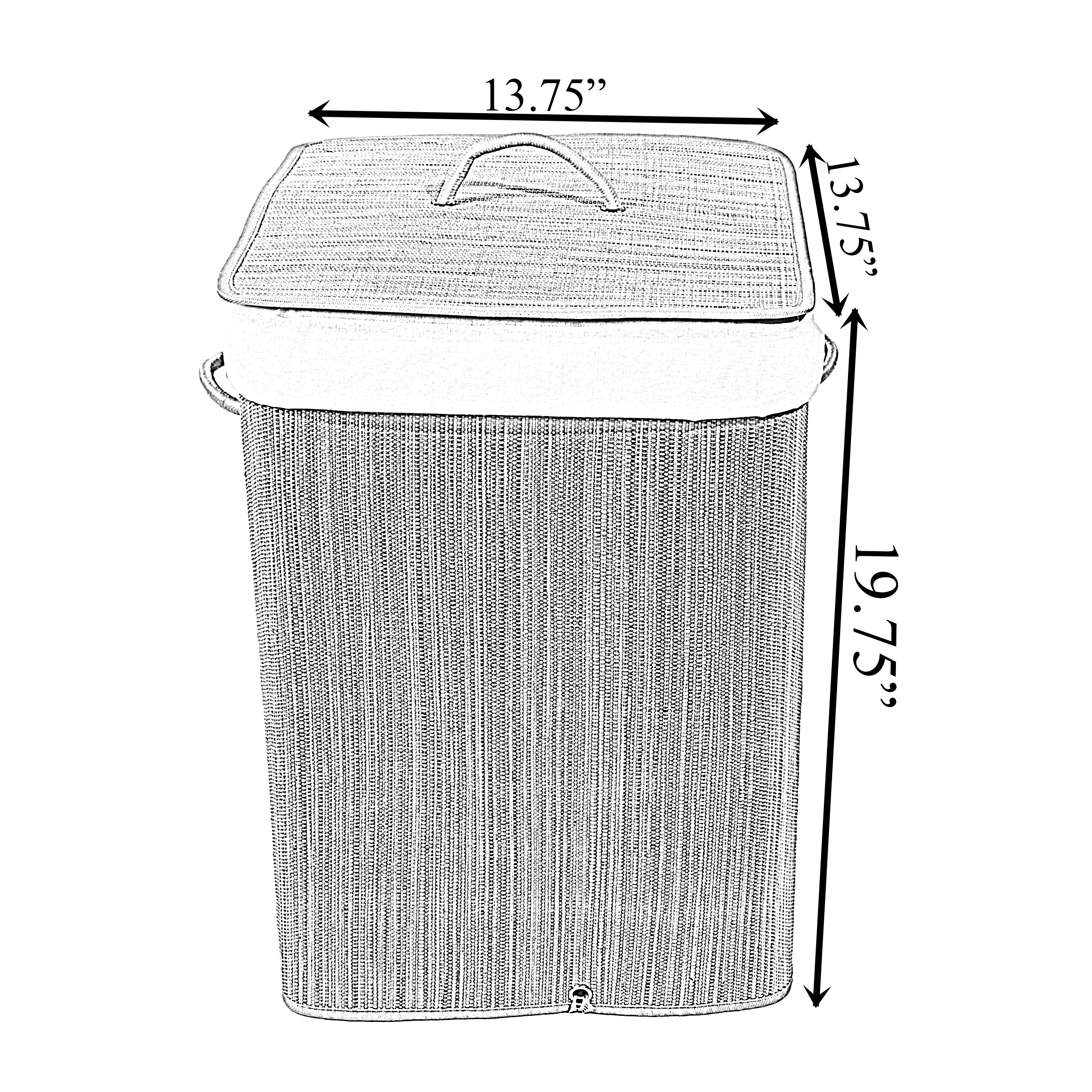 Wickerwise QI004430-G-SQ Bins-Baskets - View #4