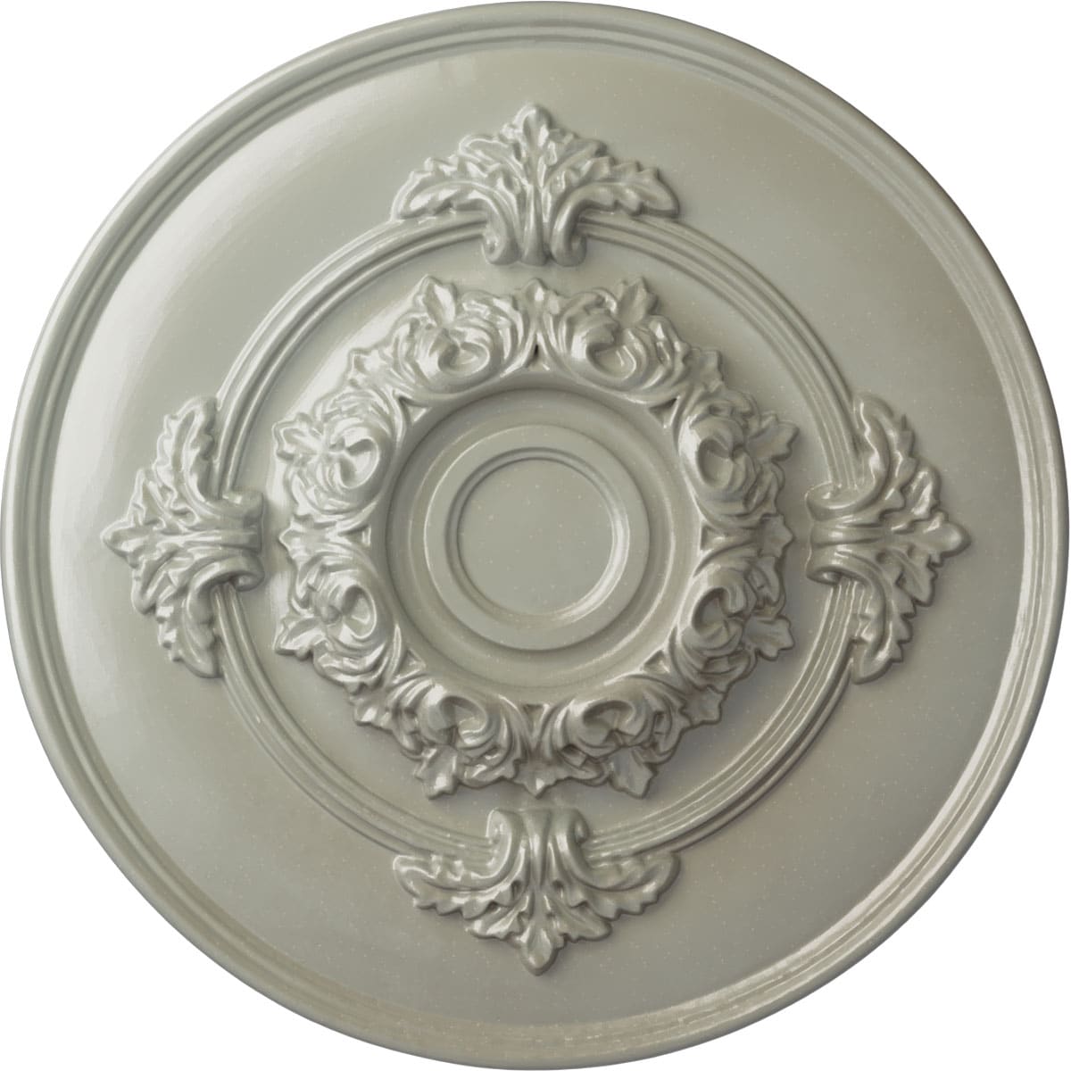 Ekena Millwork CM13MOFCS Monique 13.75-in W x 13.75-in L Painted Flash Copper Polyurethane Whole Ceiling Medallion