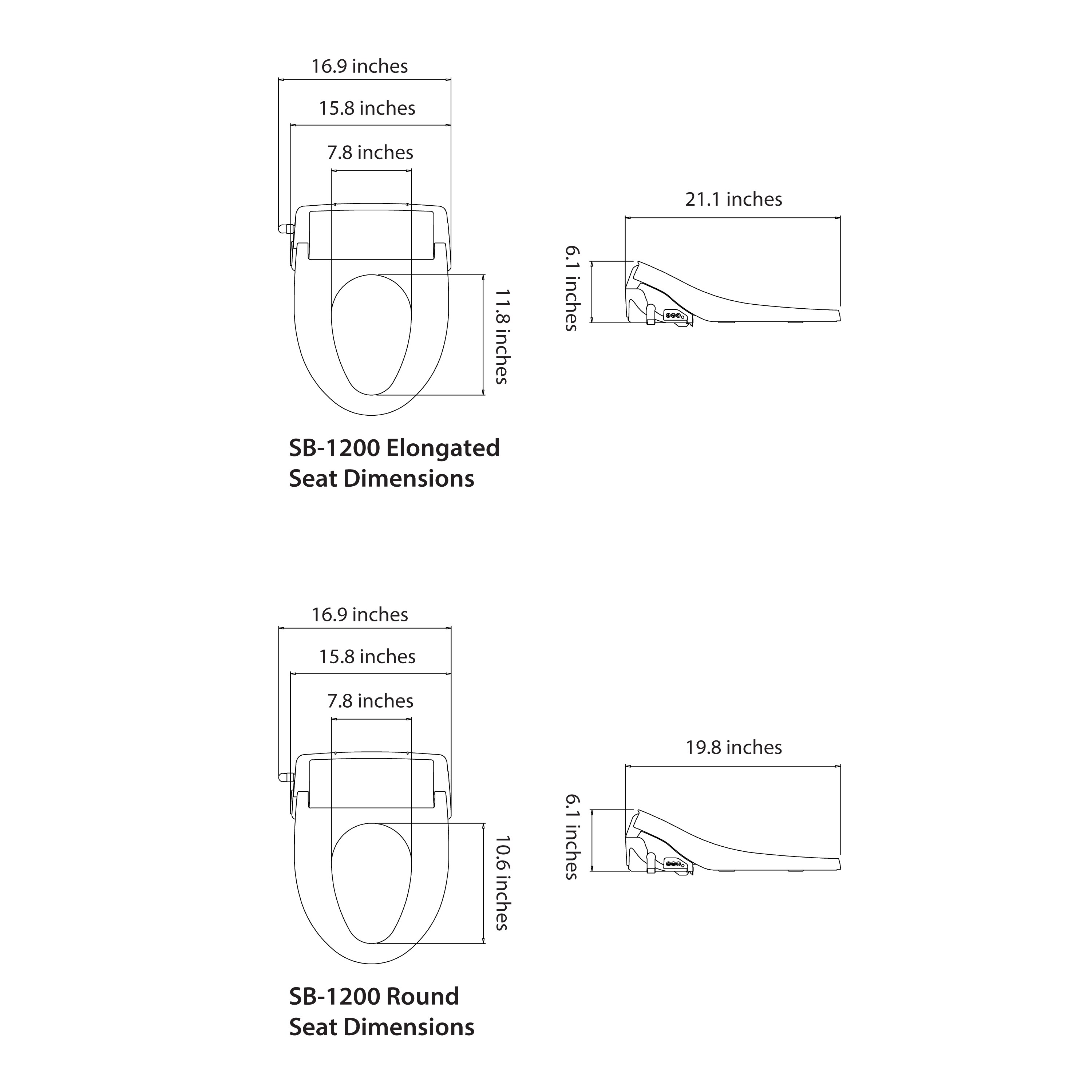 SmartBidet SB-1200ER Bidet-Toilet-Seats - View #18